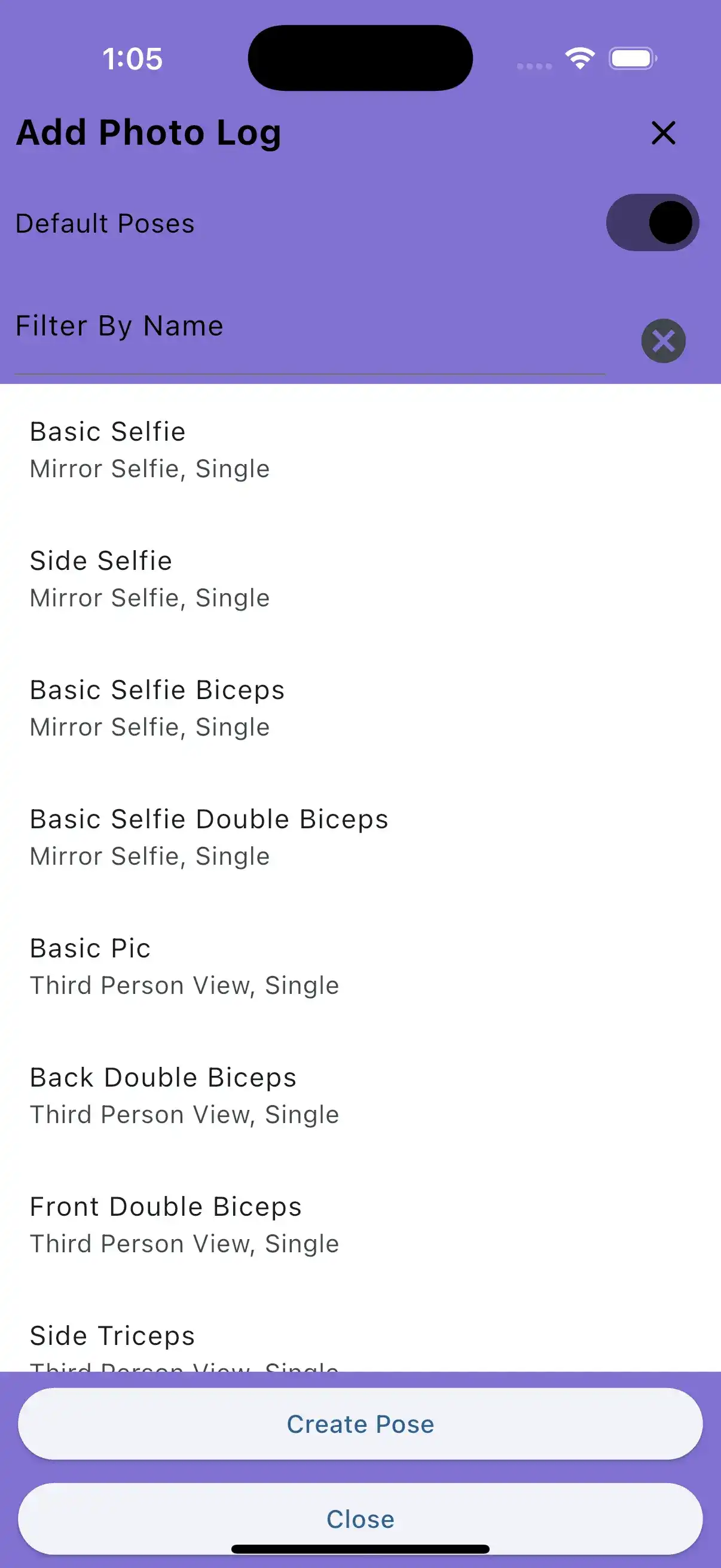 Add photo log