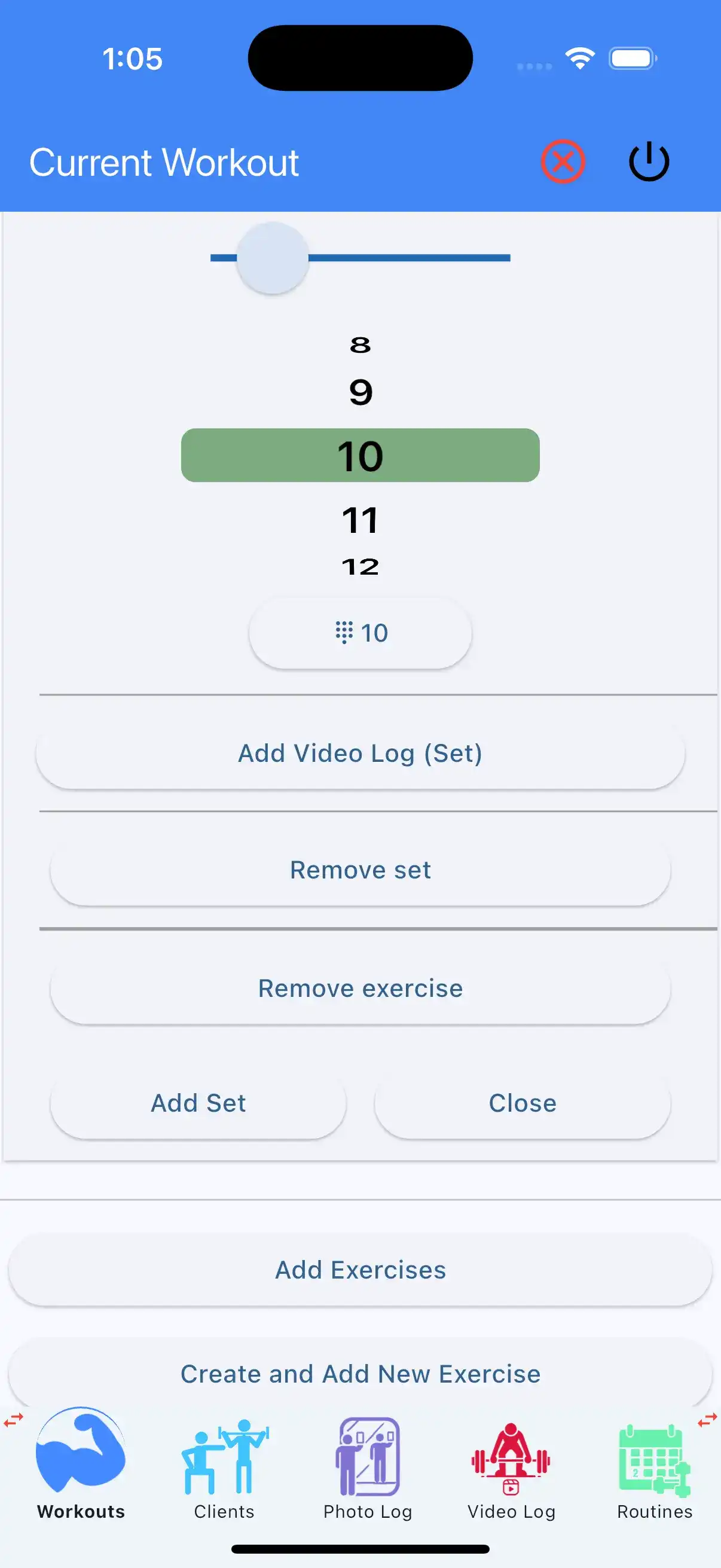 Add Set Video Log