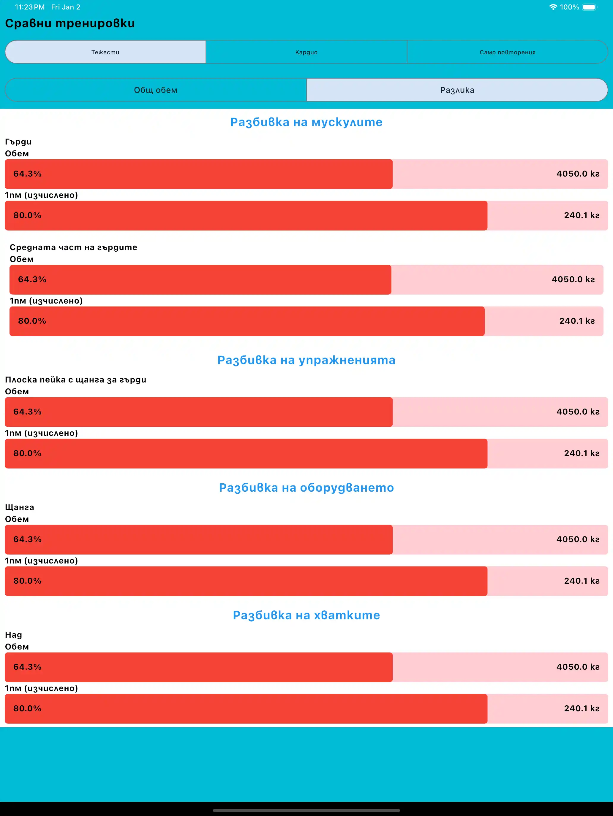 Екранна снимка на iPad