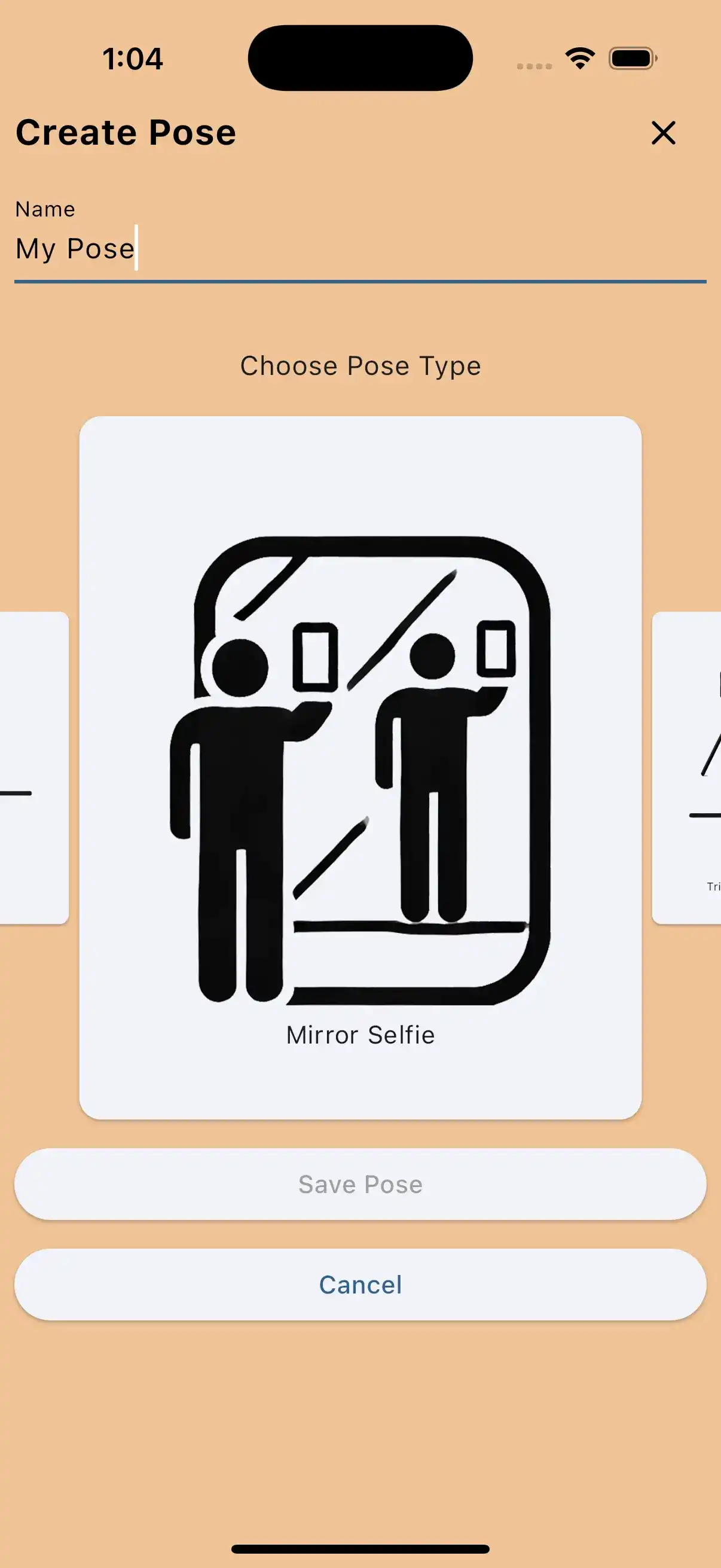 Create mirror selfie poses