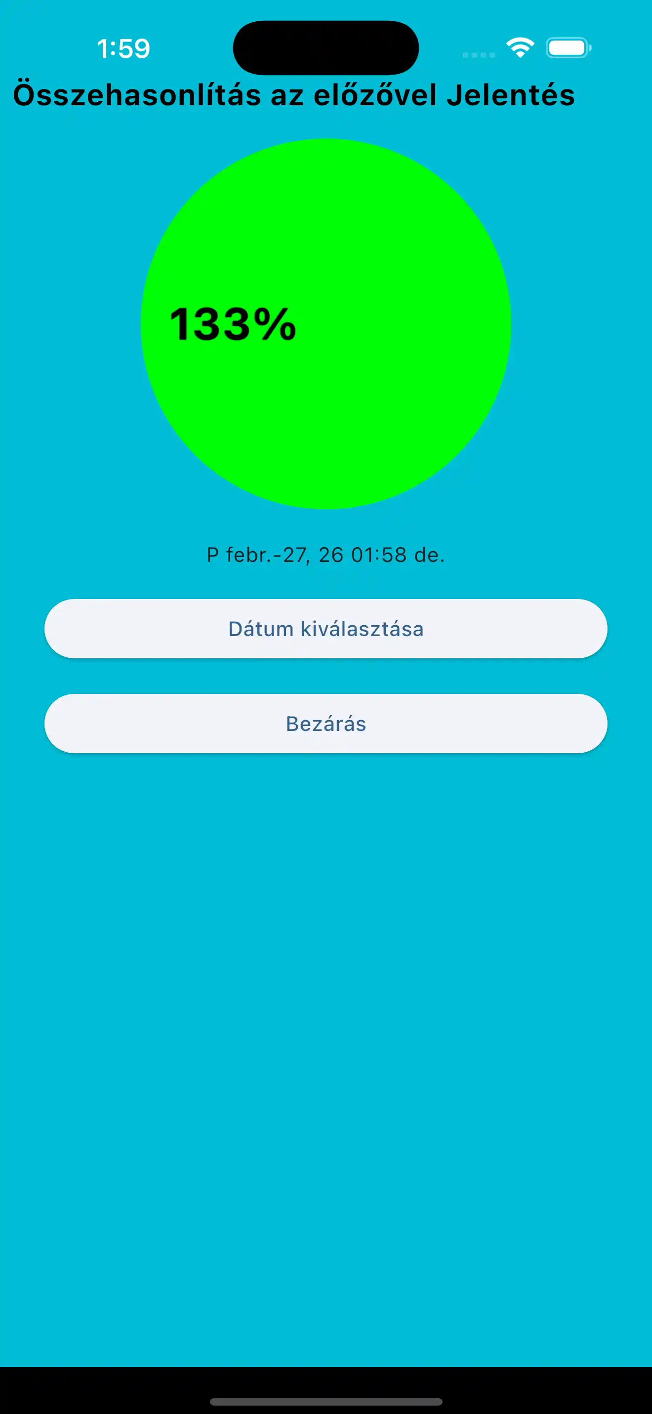 Porovnat pouze předchozí opakování