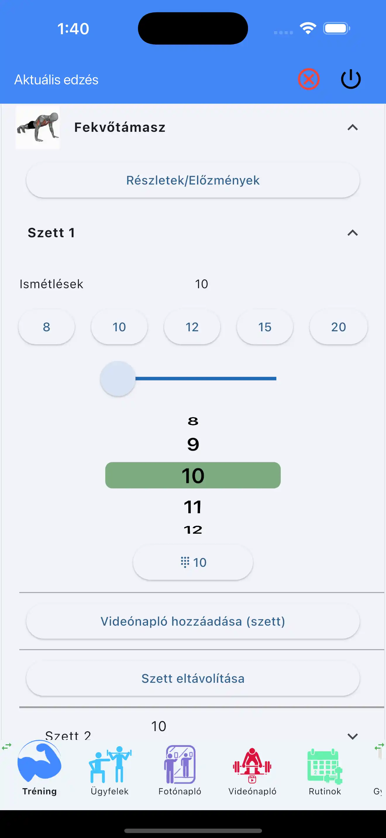 Sledování pouze opakování crossfit kalistenika telefon