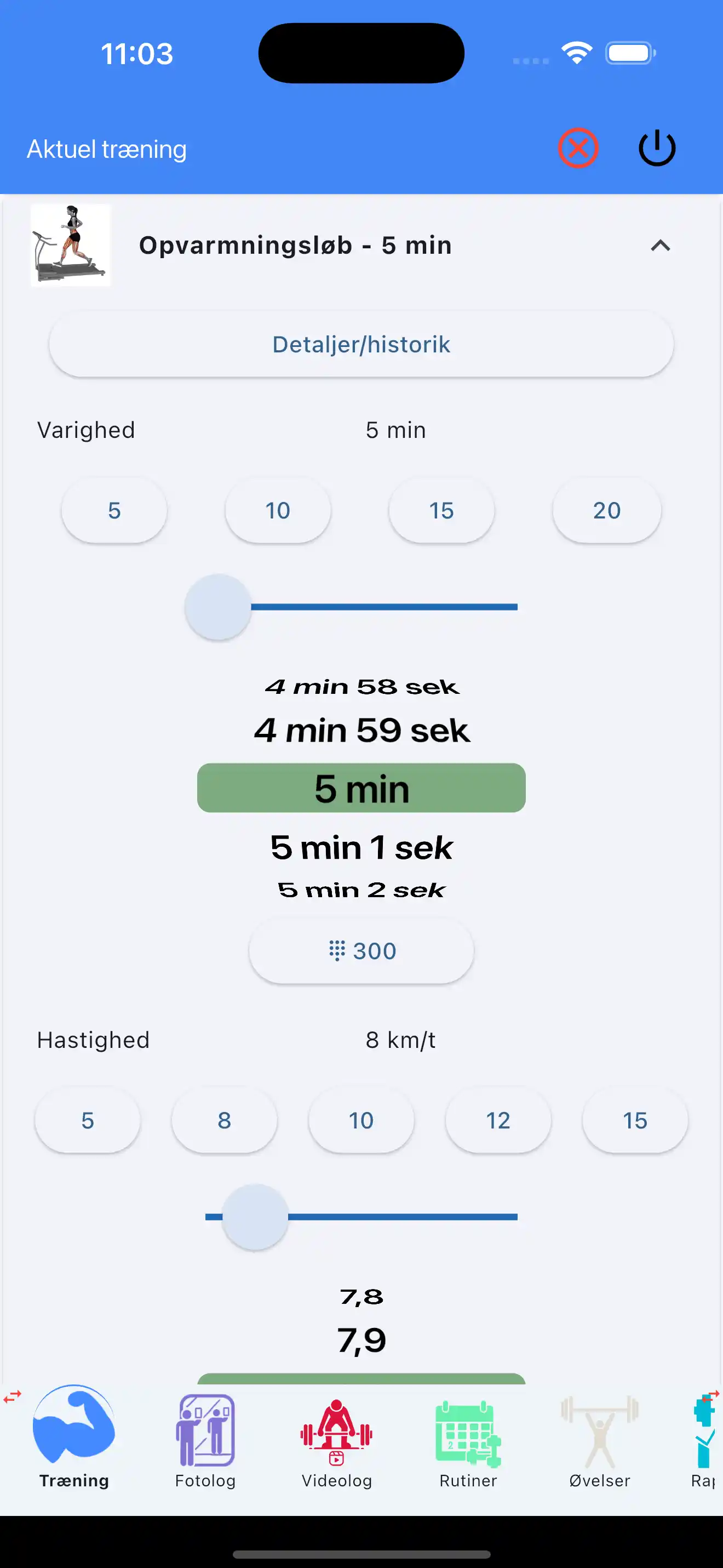 Cardio-sporing udholdenhed telefon
