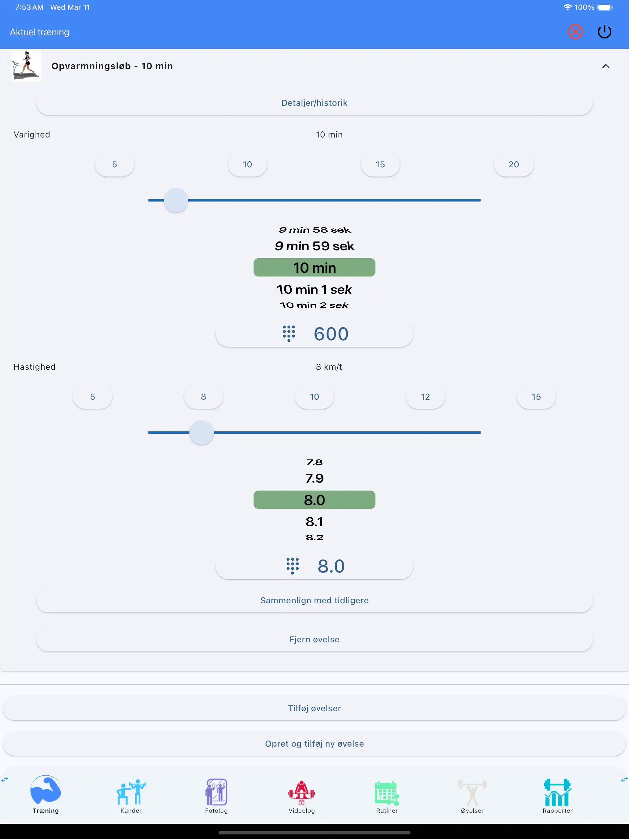 Cardio-sporing udholdenhed tablet ipad