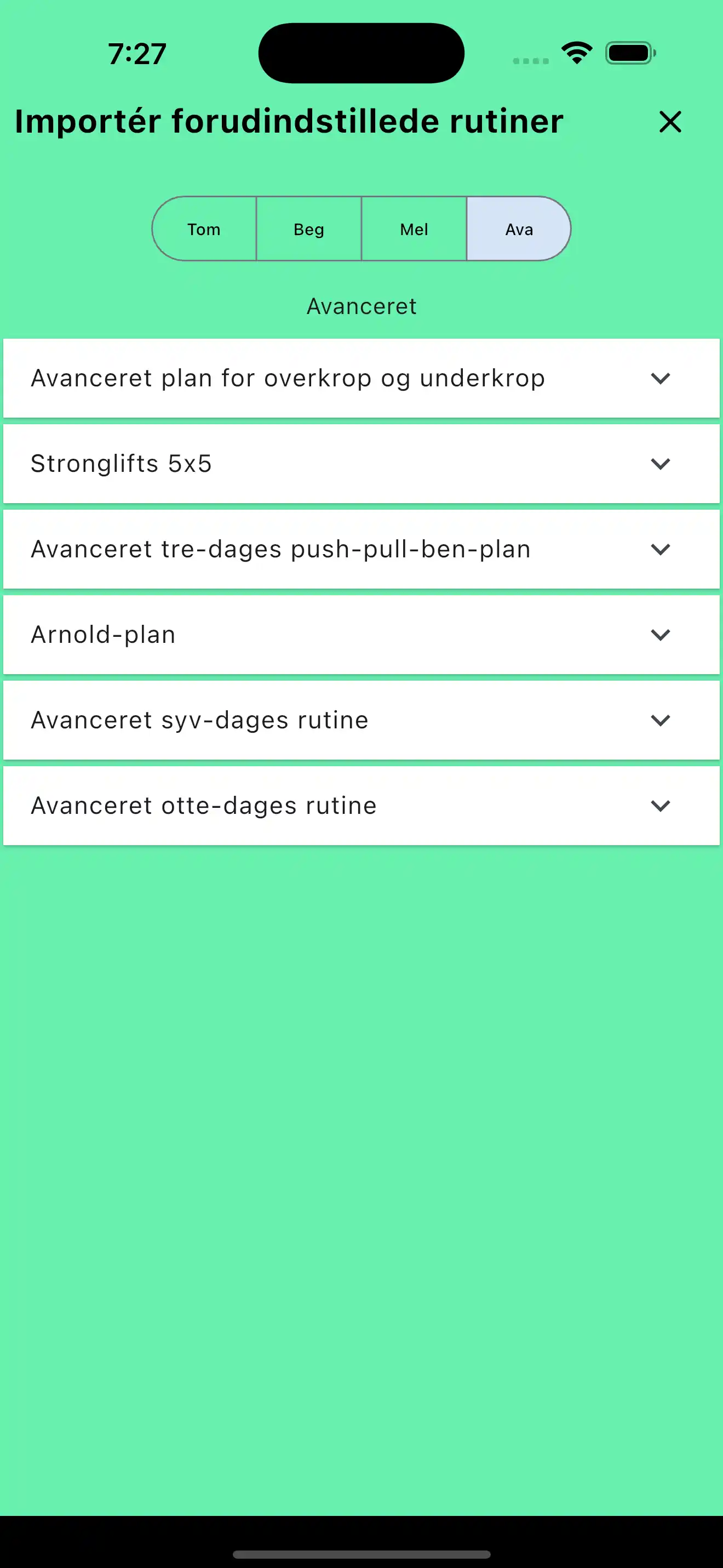 Programmer importer standardskabeloner telefon