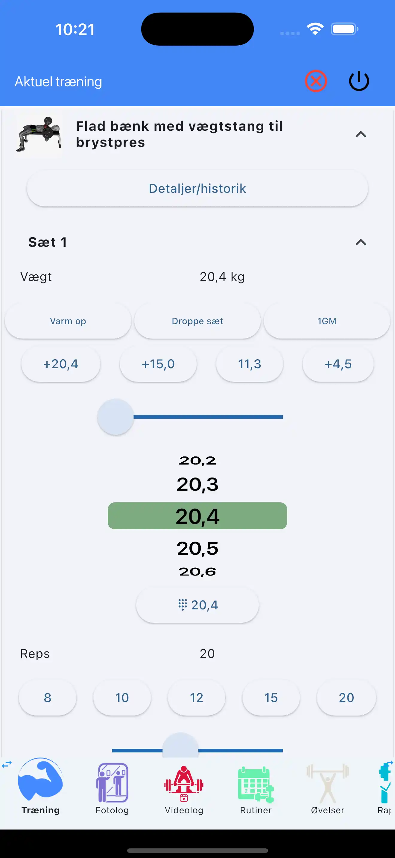 Indtastning Med Én Finger Styrketræning