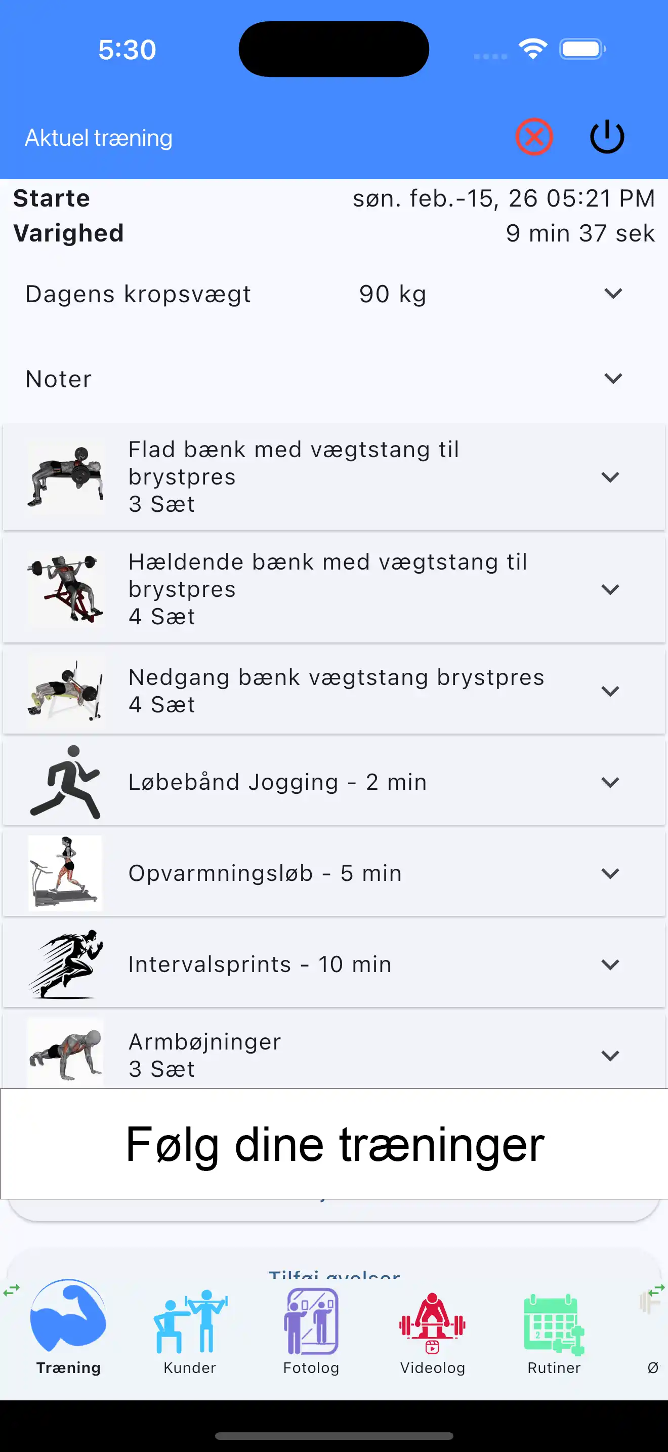 Iphone Indtastning med Éd Finger Screenshot