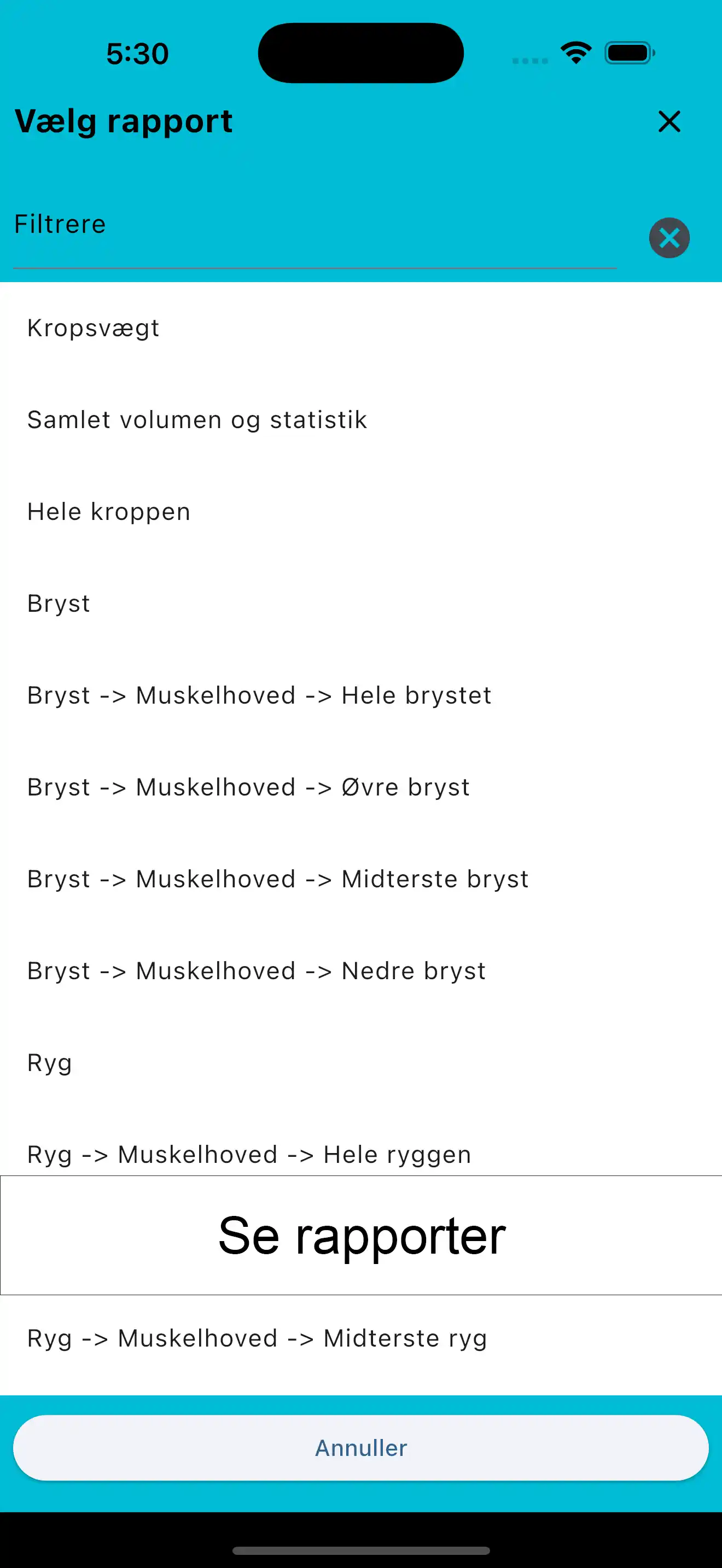 Iphone Spor Dine Træningspas Screenshot