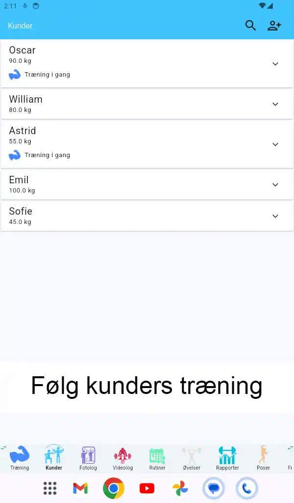 Android Tablet Skærmbillede