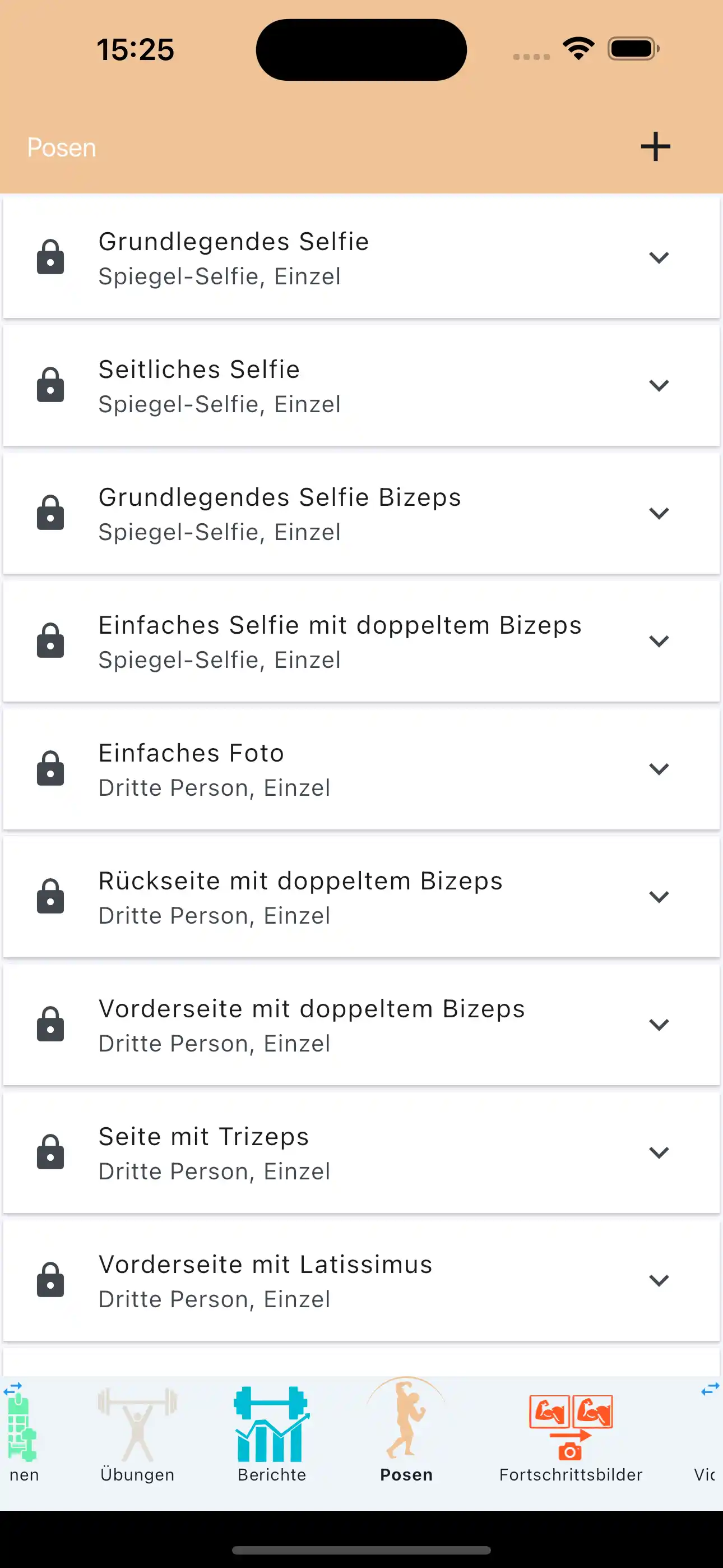 Standardposen erstellen