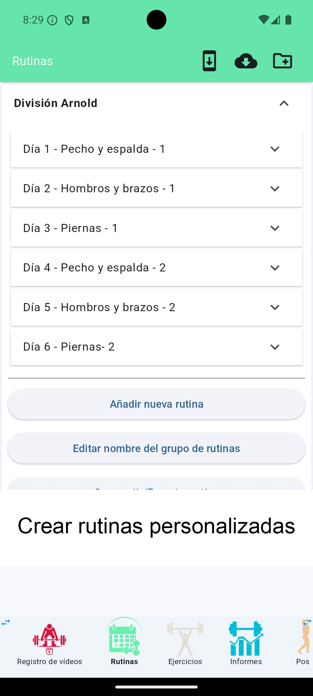 Captura de pantalla de Android