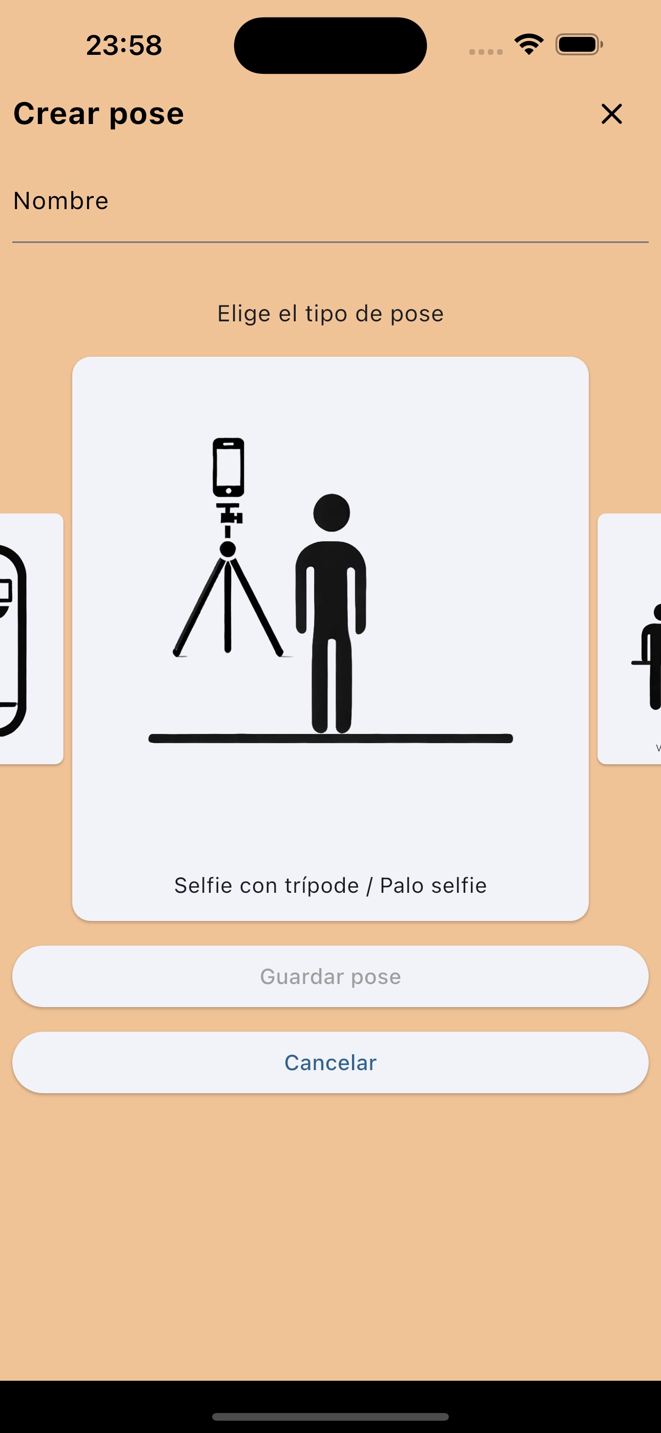 Crea poses para selfies frente al espejo
