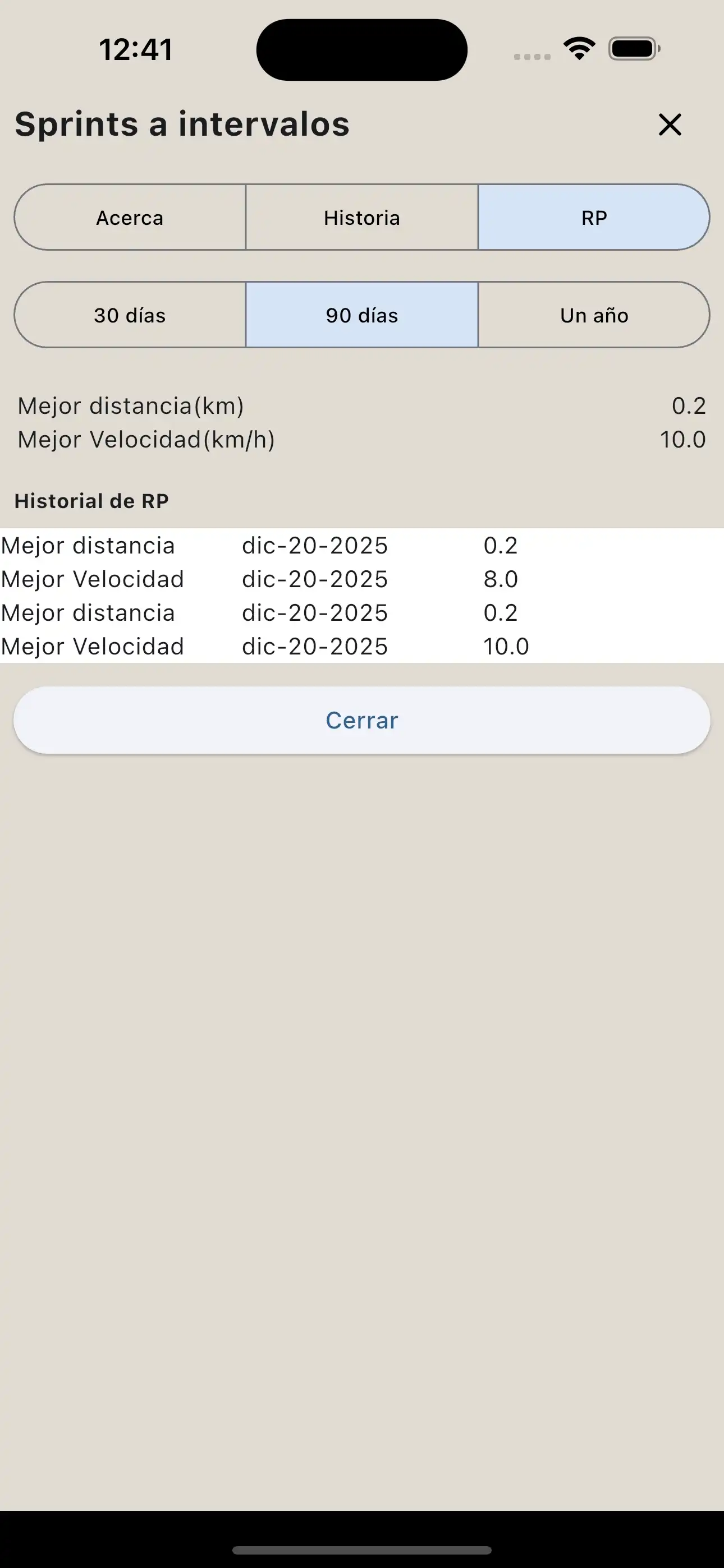 Informe PR de Cardio