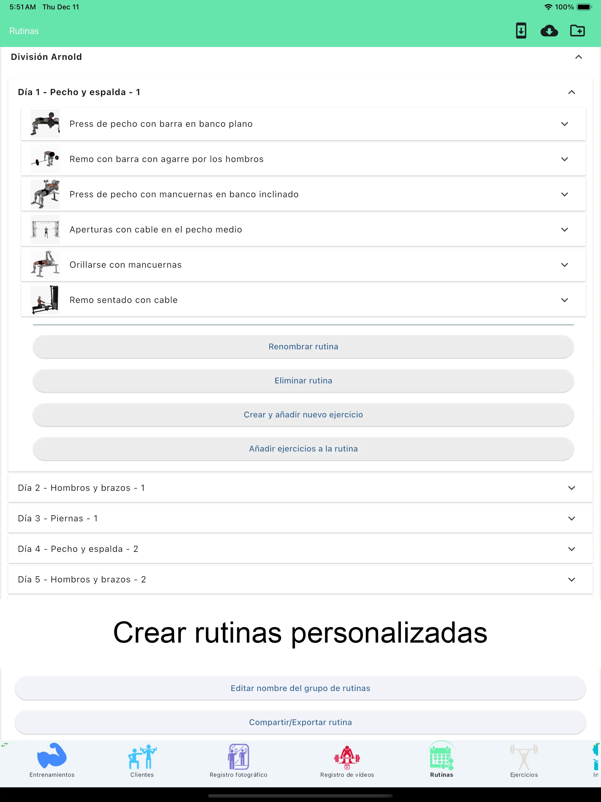 Captura de pantalla del iPad