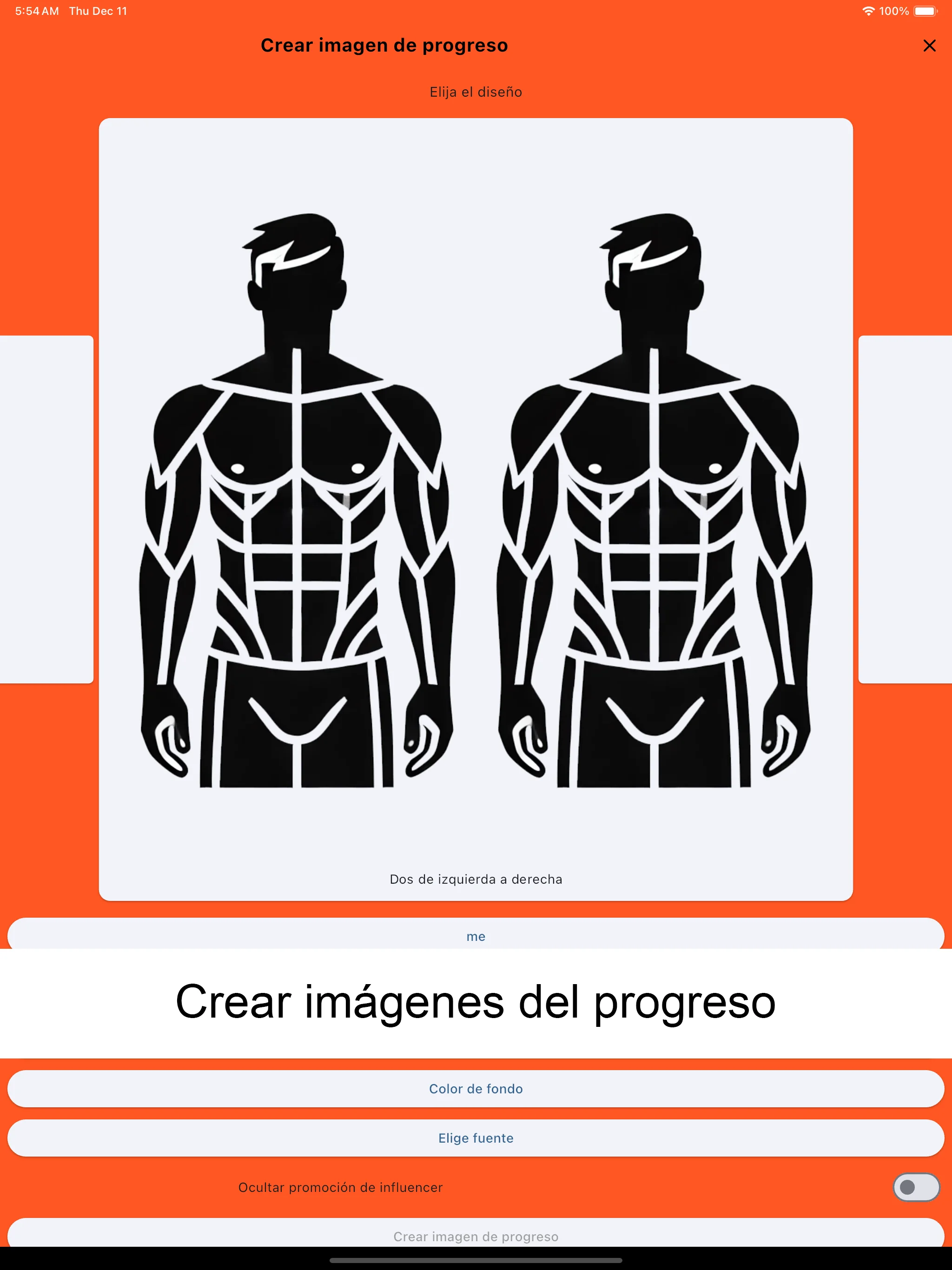 Captura de pantalla del iPad