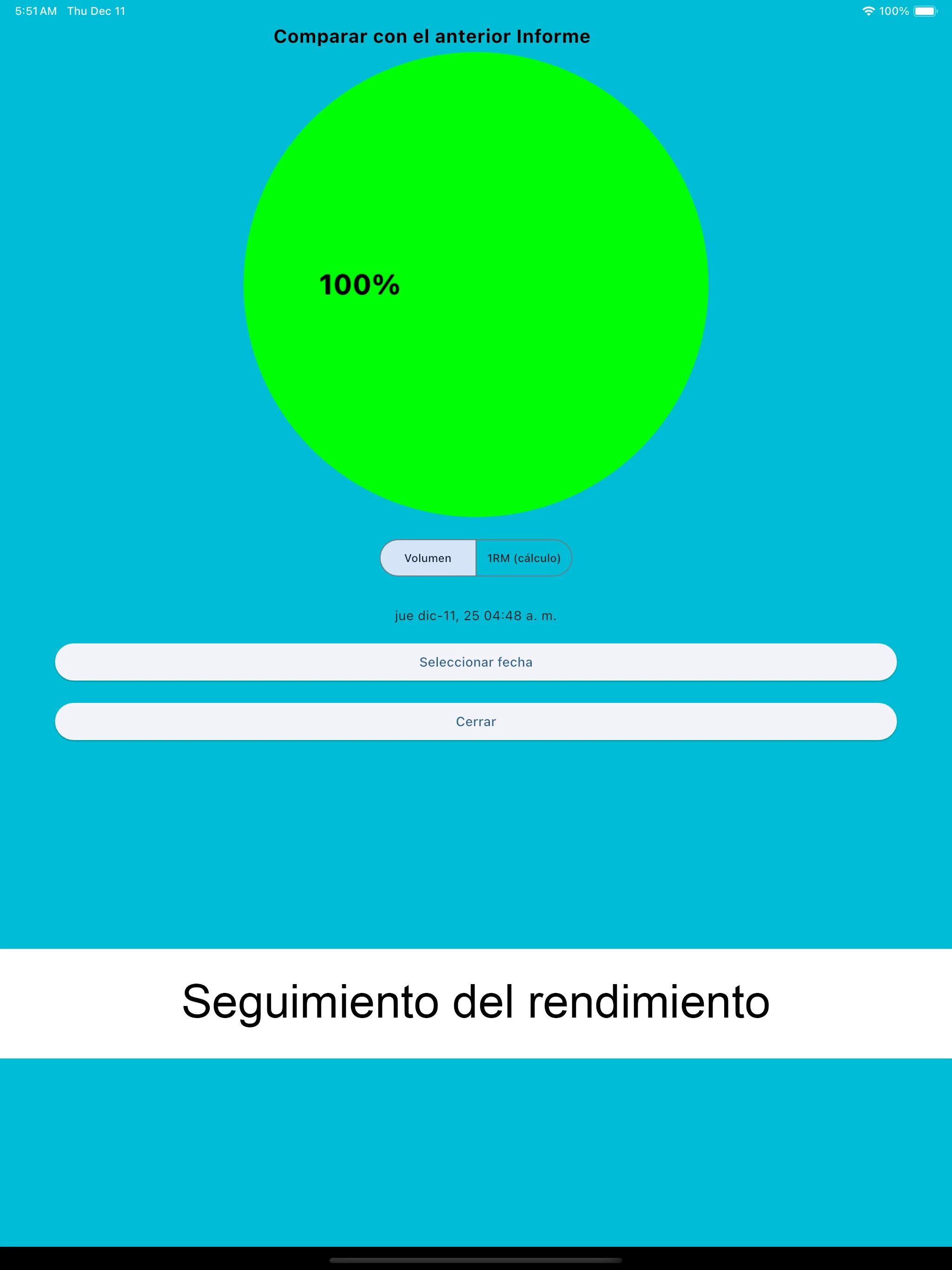 Captura de pantalla del iPad