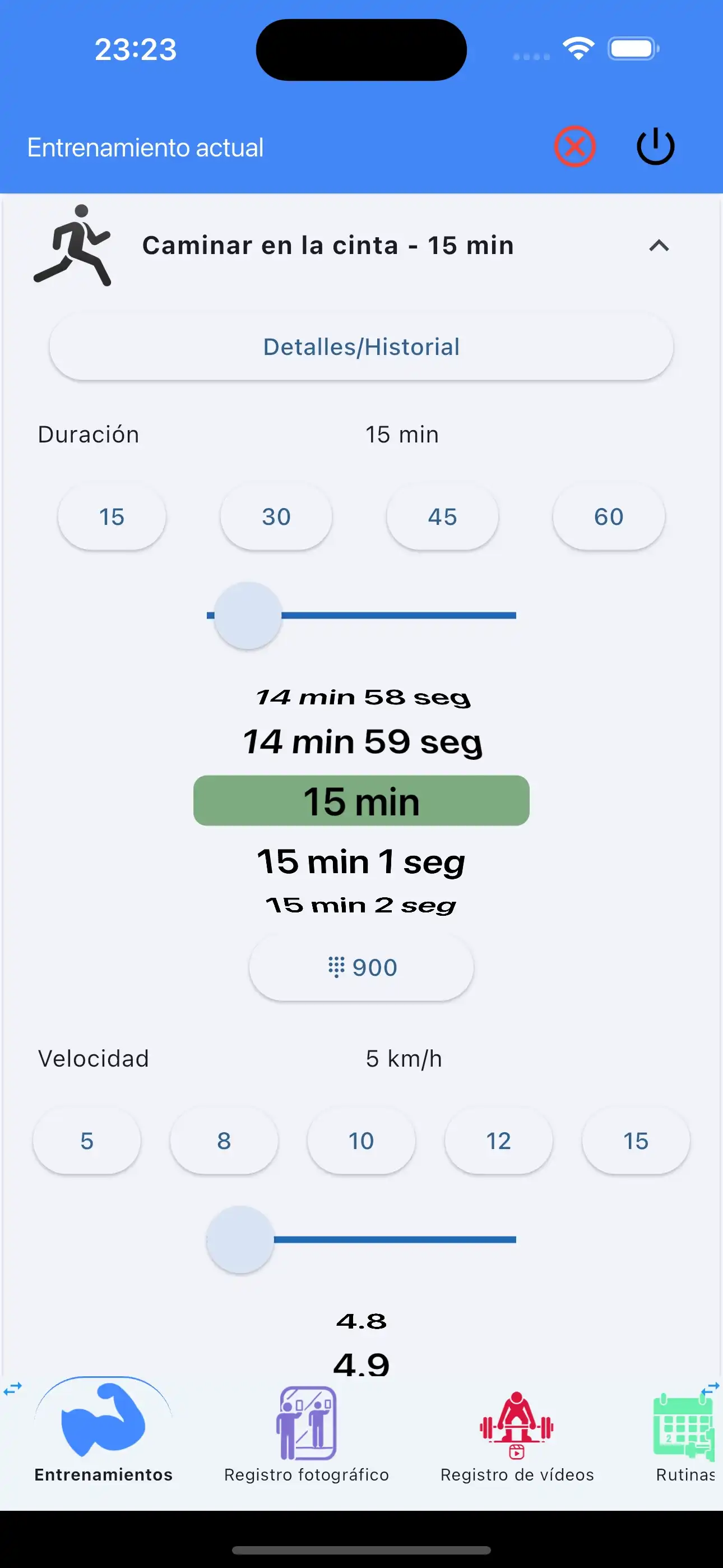 Teléfono para seguimiento de resistencia cardiovascular