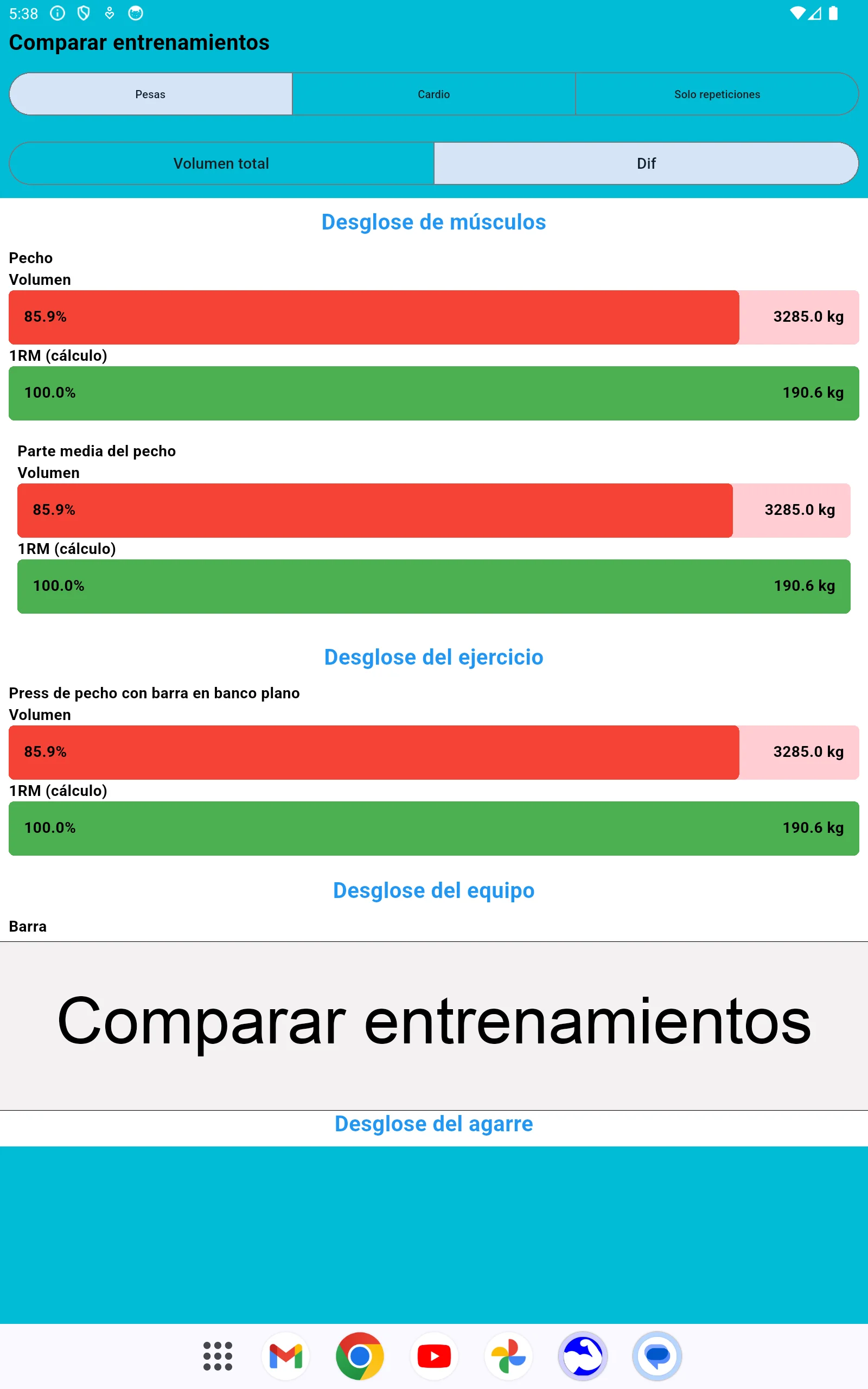 Captura de pantalla de tableta Android