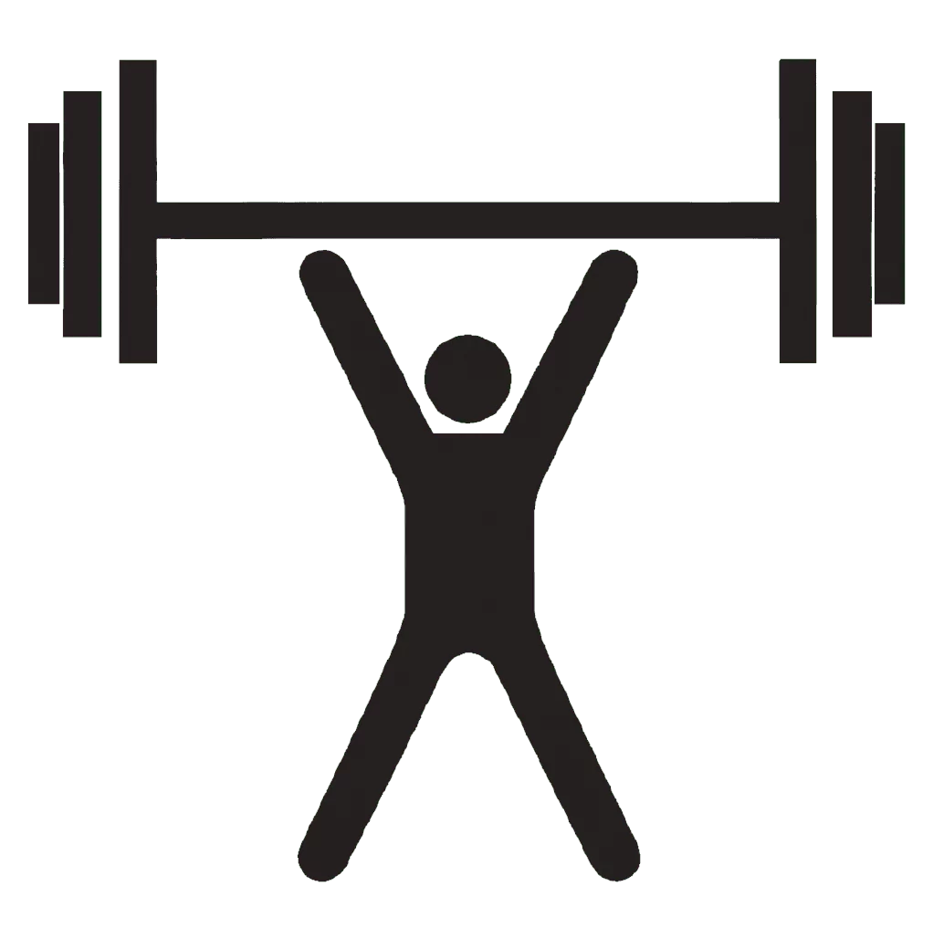 Ícono del levantamiento de pesas