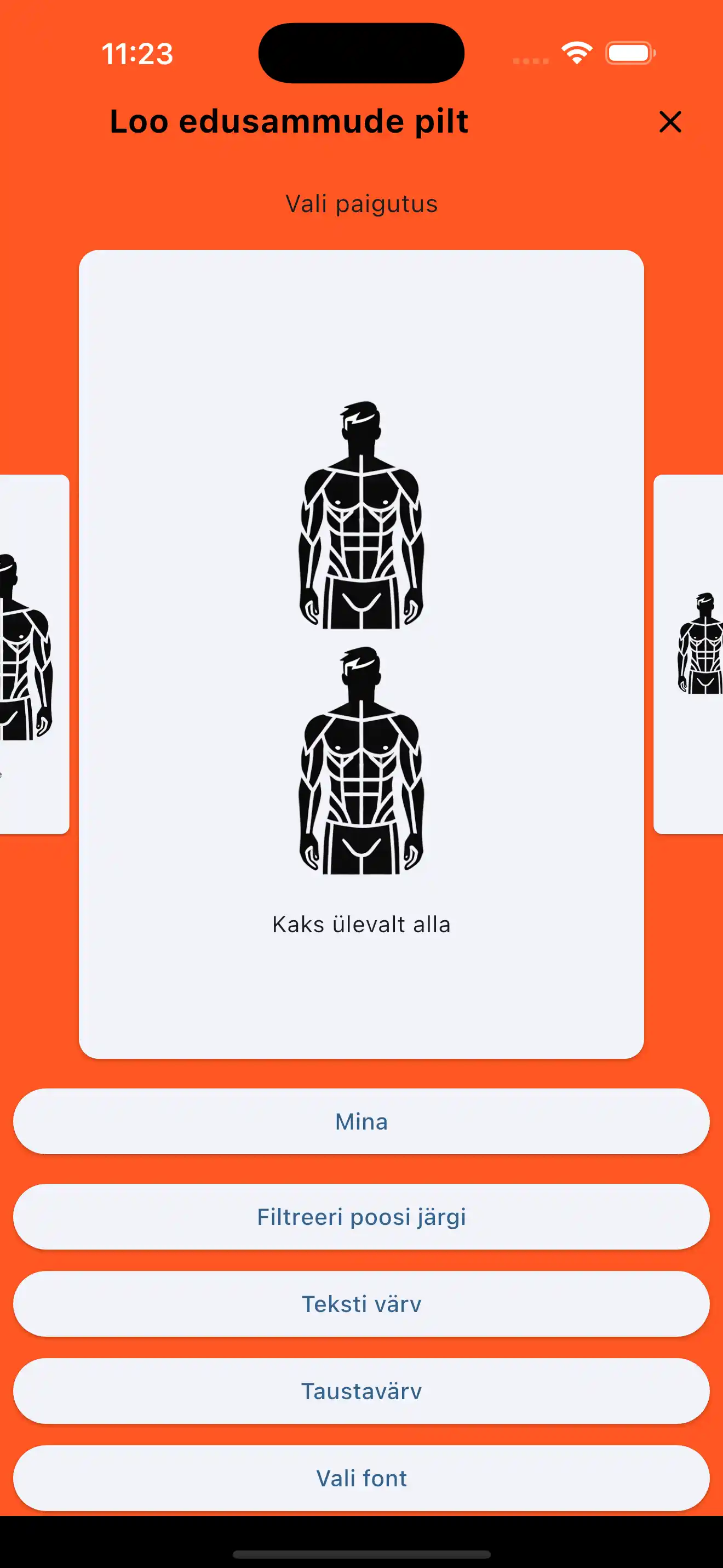 Arengupilt kaks vertikaalne