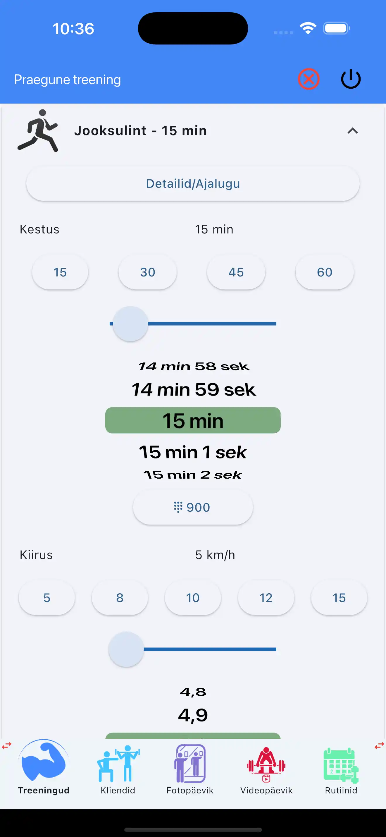 Ühe sõrme sisestus kardio vastupidavuses