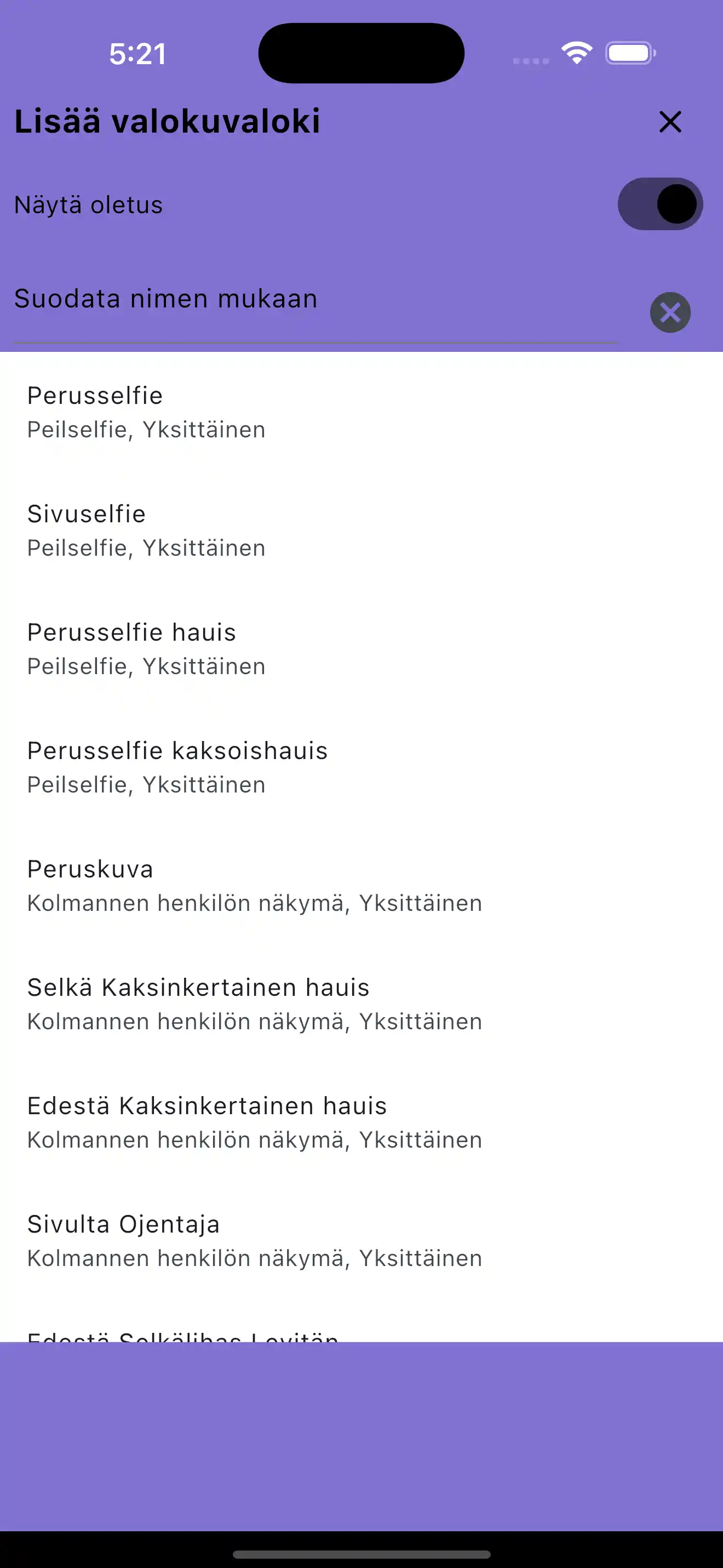 Lisää valokuvaloki