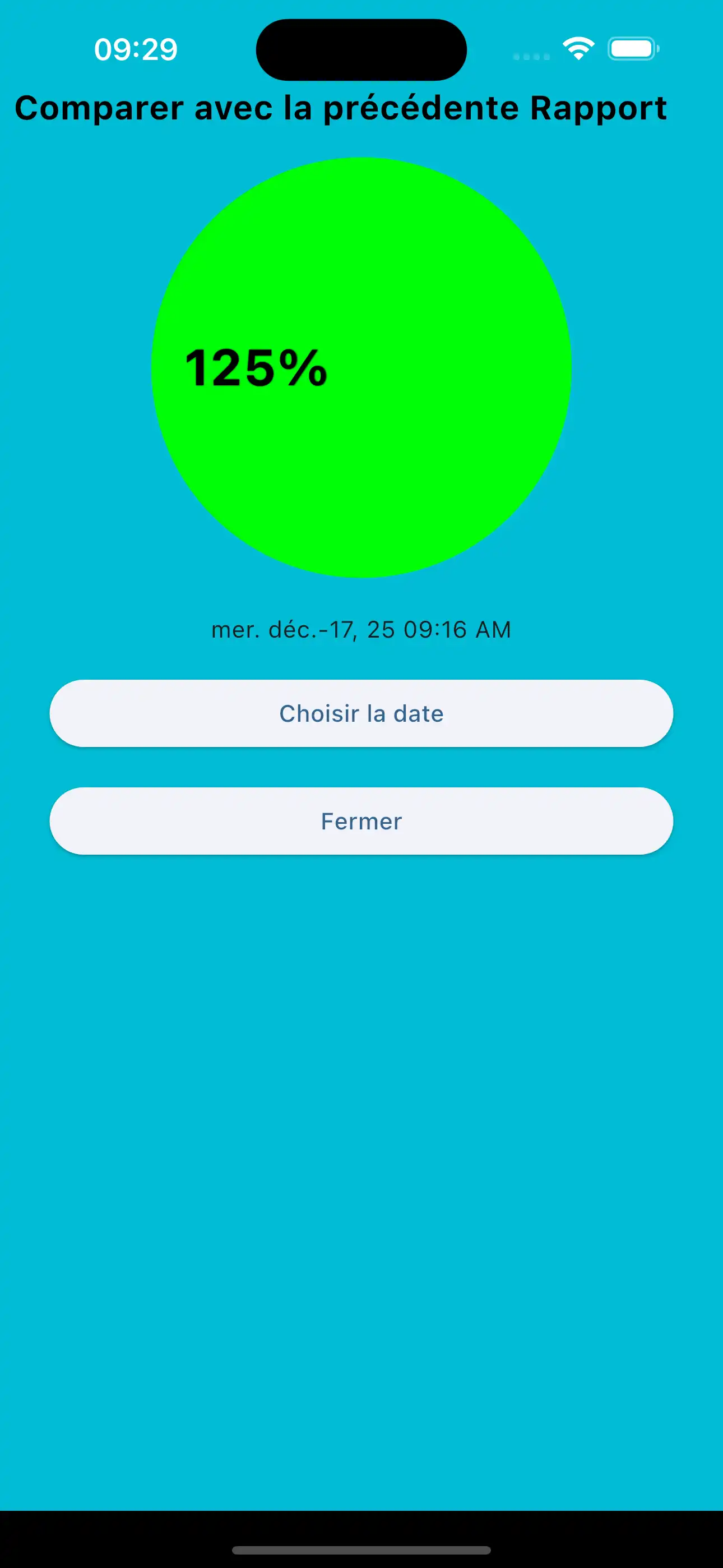 Comparer uniquement les répétitions précédentes