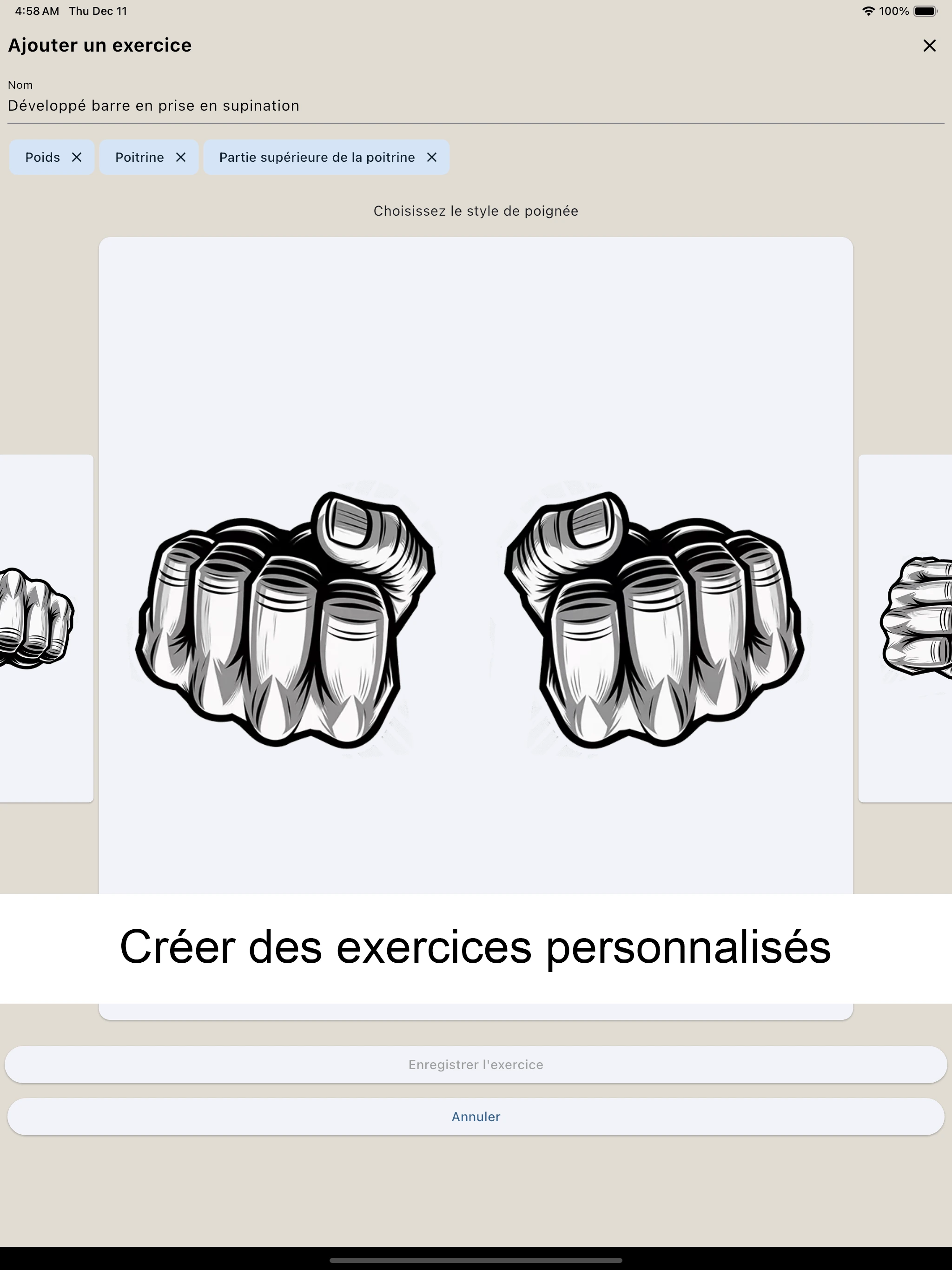 Capture d'écran iPad