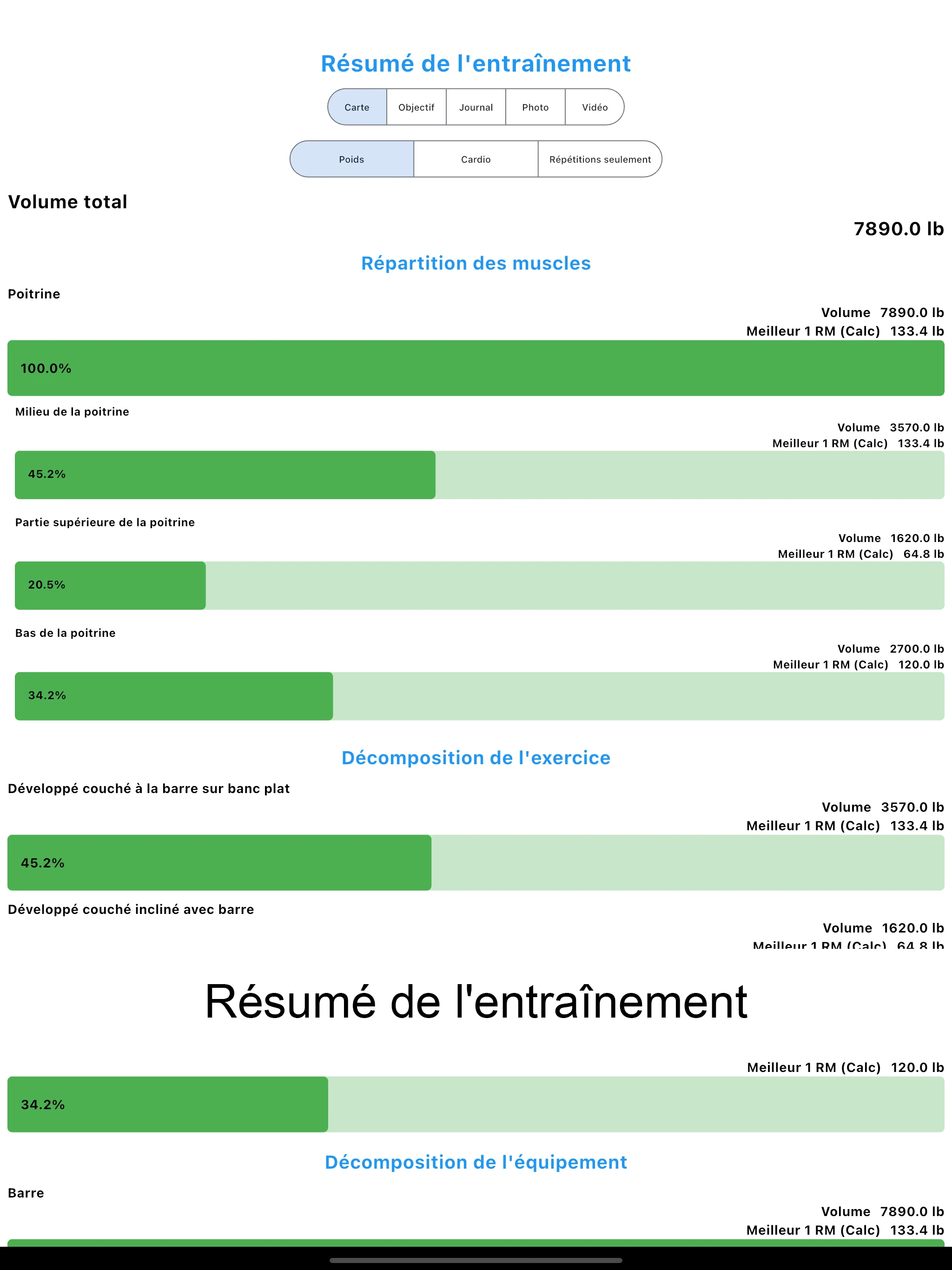 Capture d'écran iPad