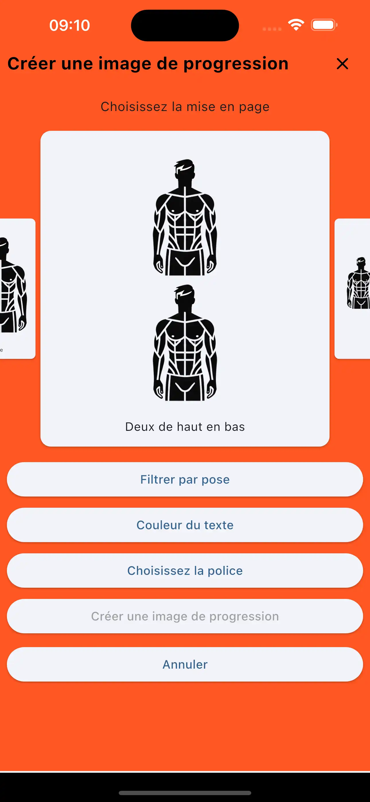 Photo de progression deux verticale