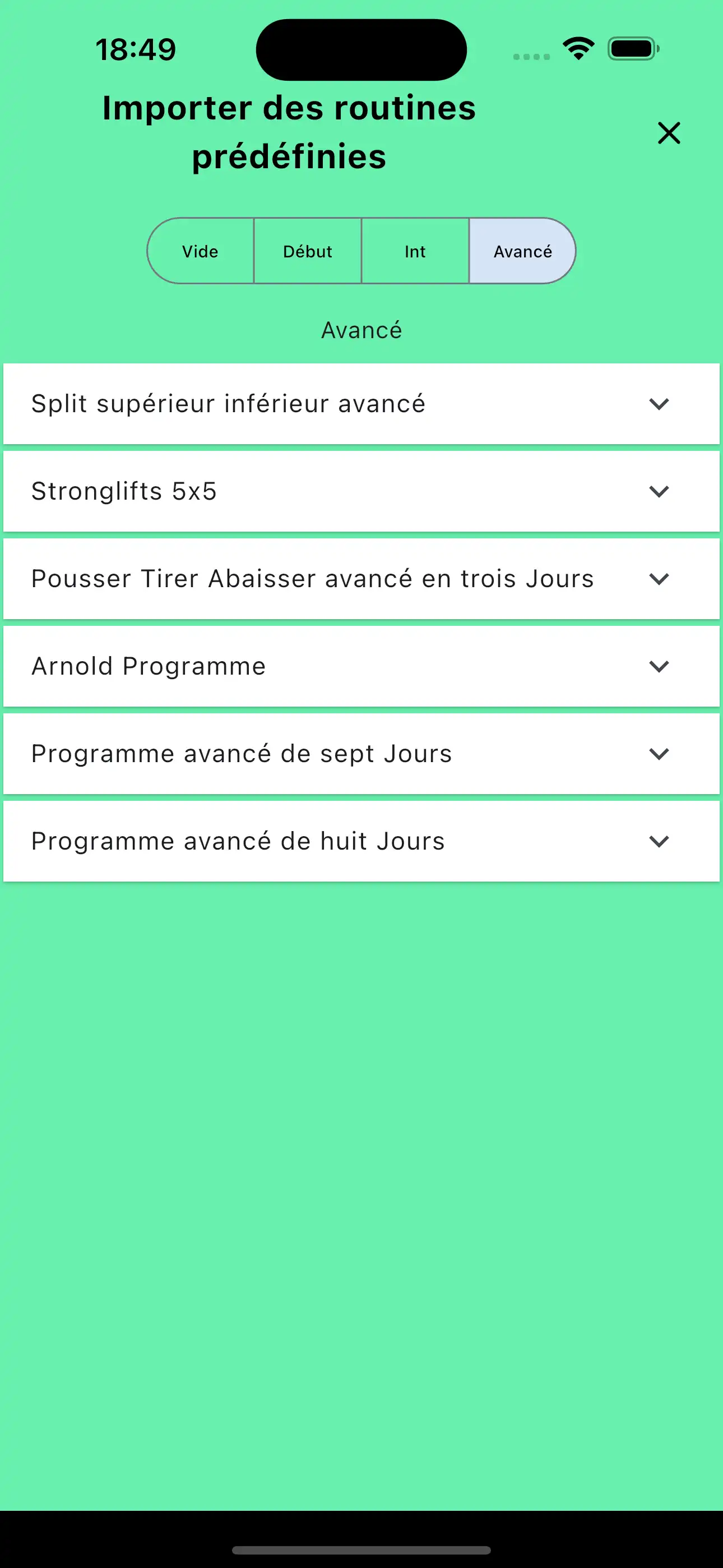 Routines importent des modèles par défaut sur le téléphone