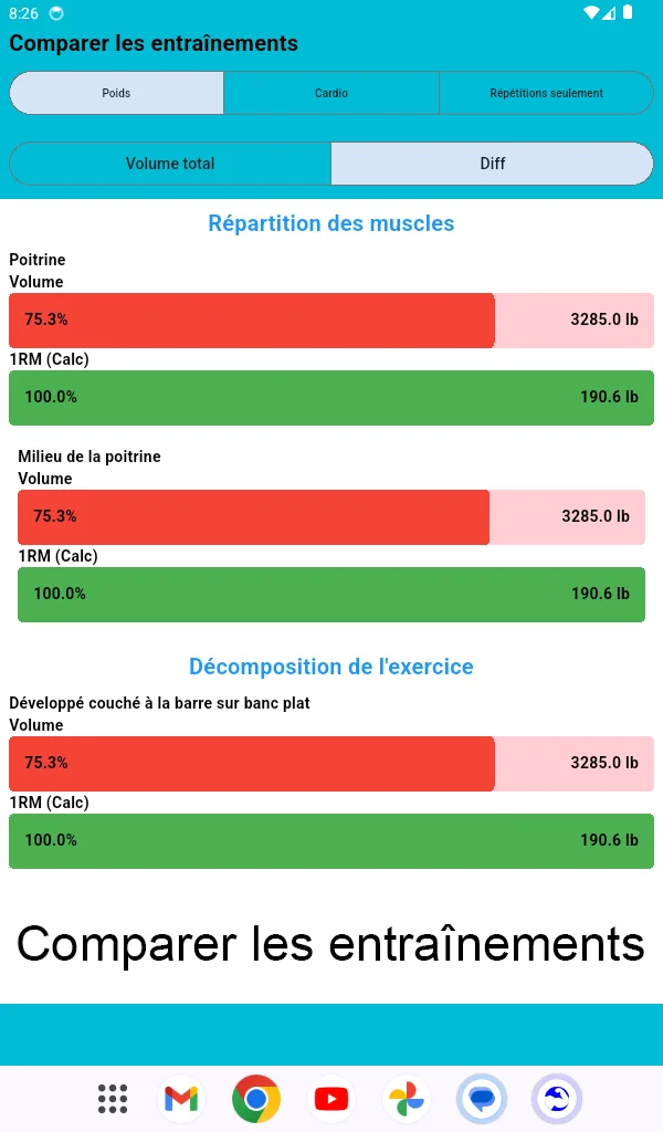 Capture d'écran de tablette Android