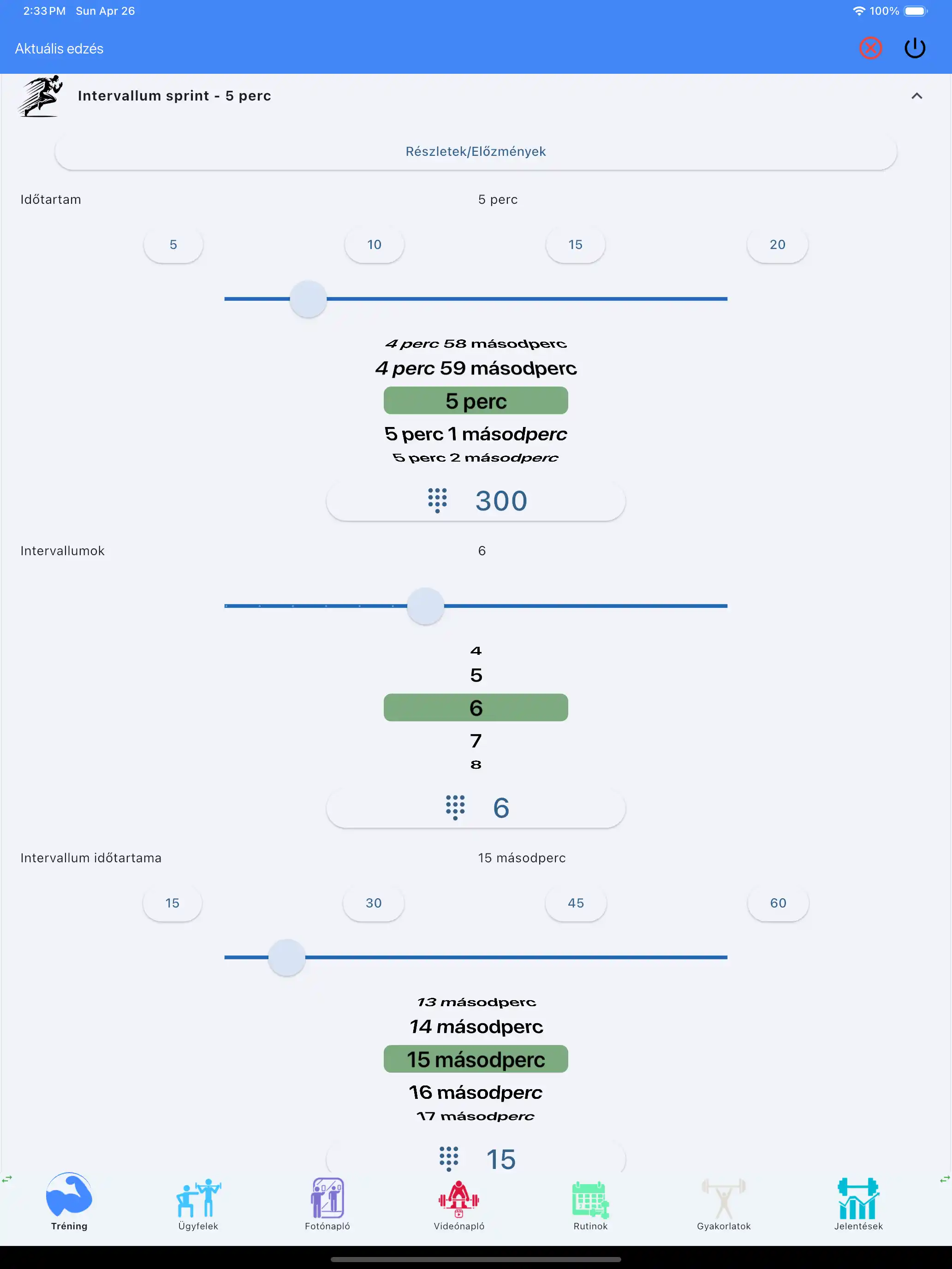 Kardió követés hiit tableten