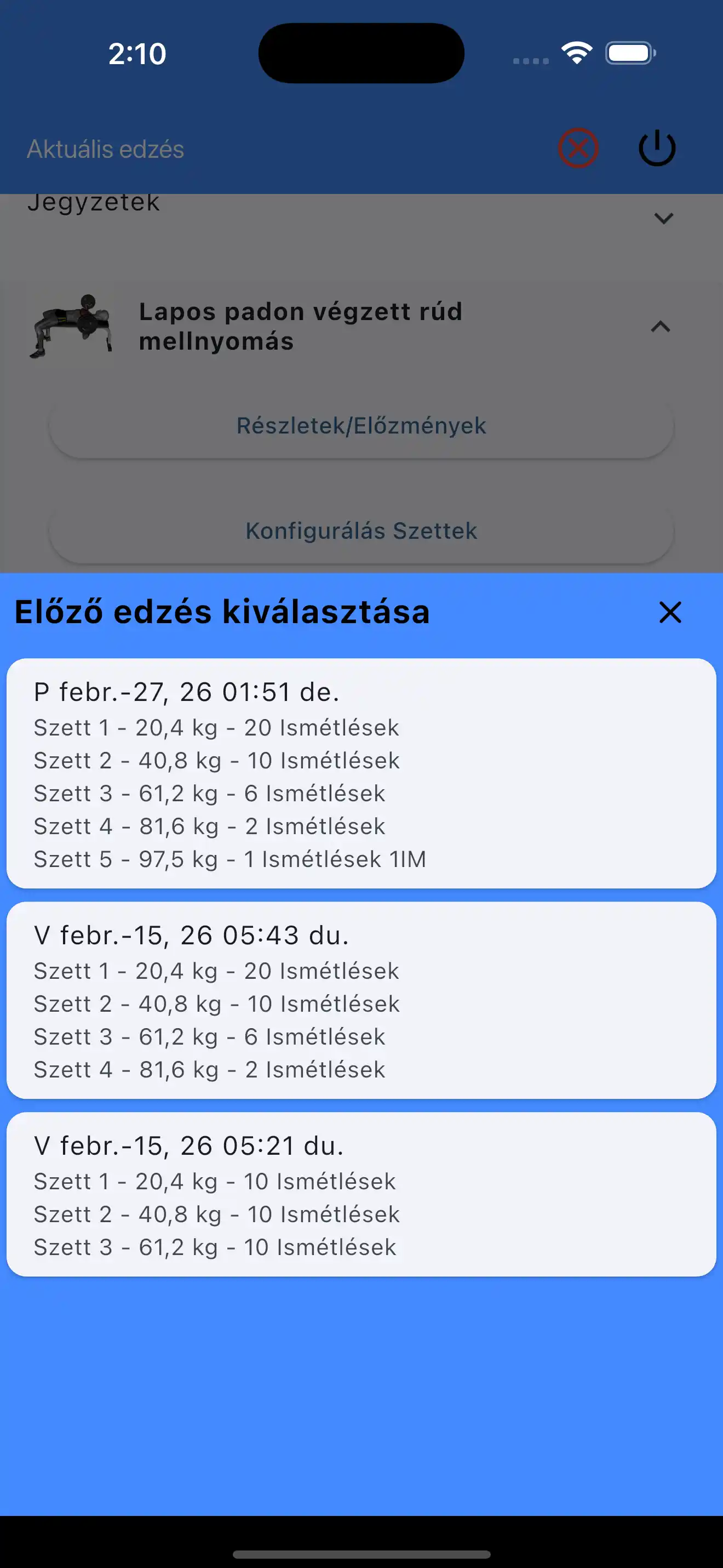 Utolsó Sorozatok Kiválasztása Súlyzós Edzés