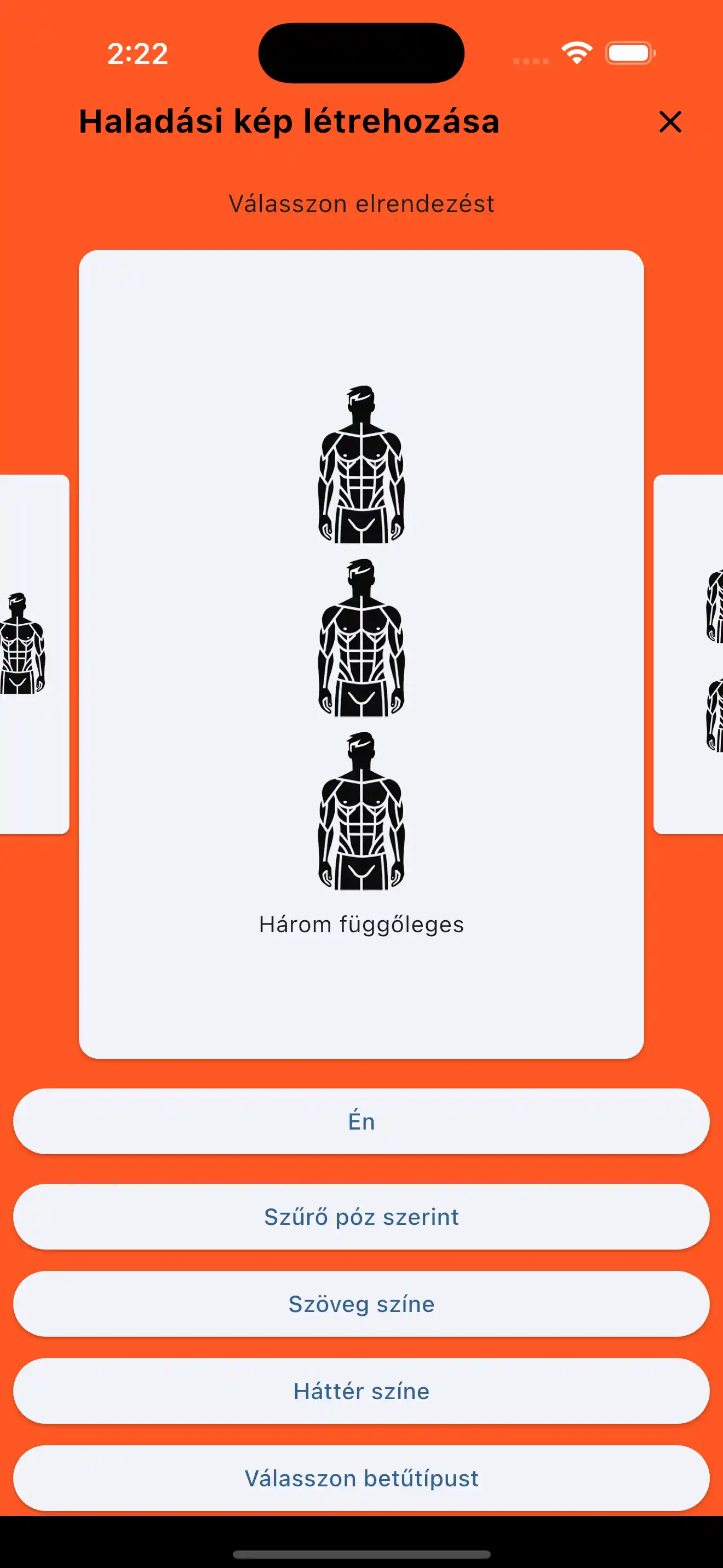 Fejlődés kép három függőleges