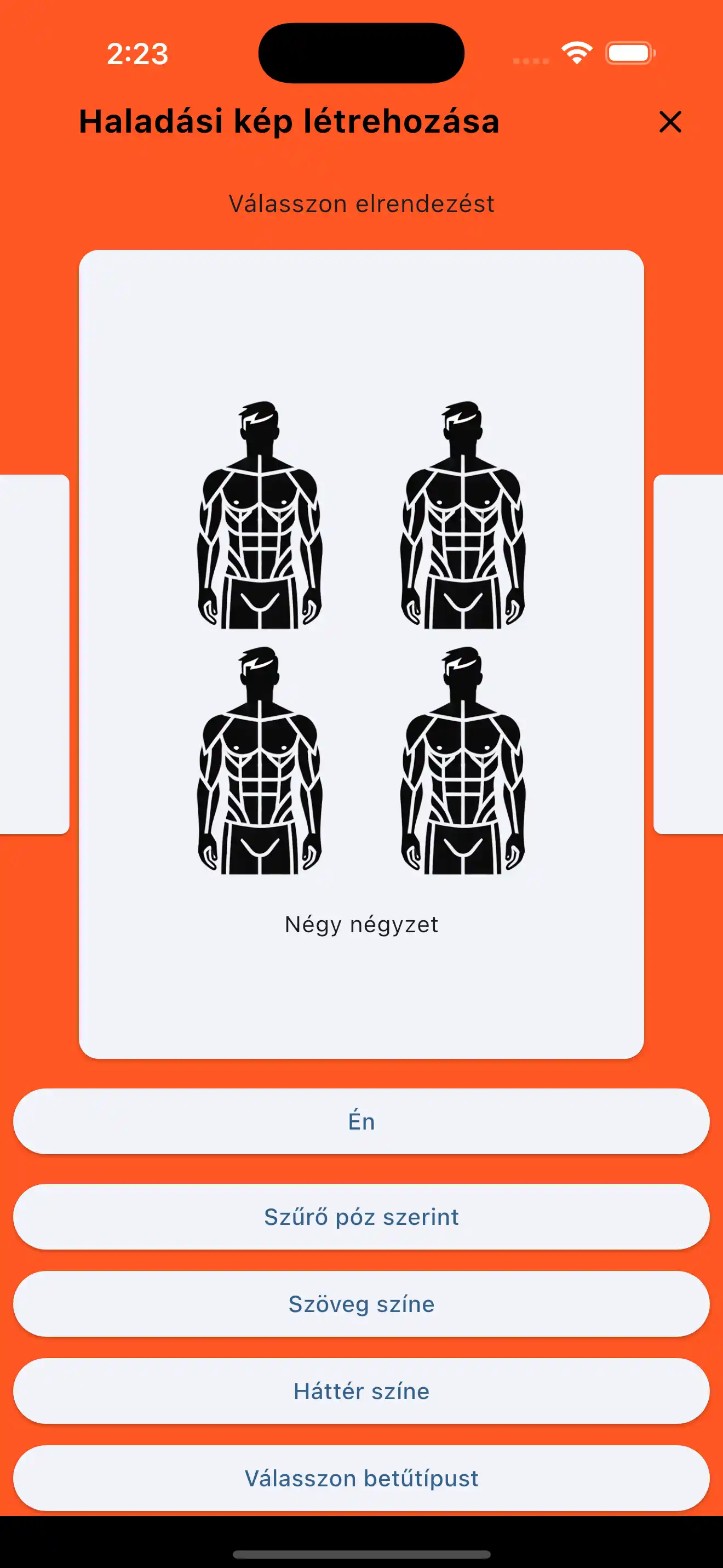 Fejlődés kép négyzet alakú négyes