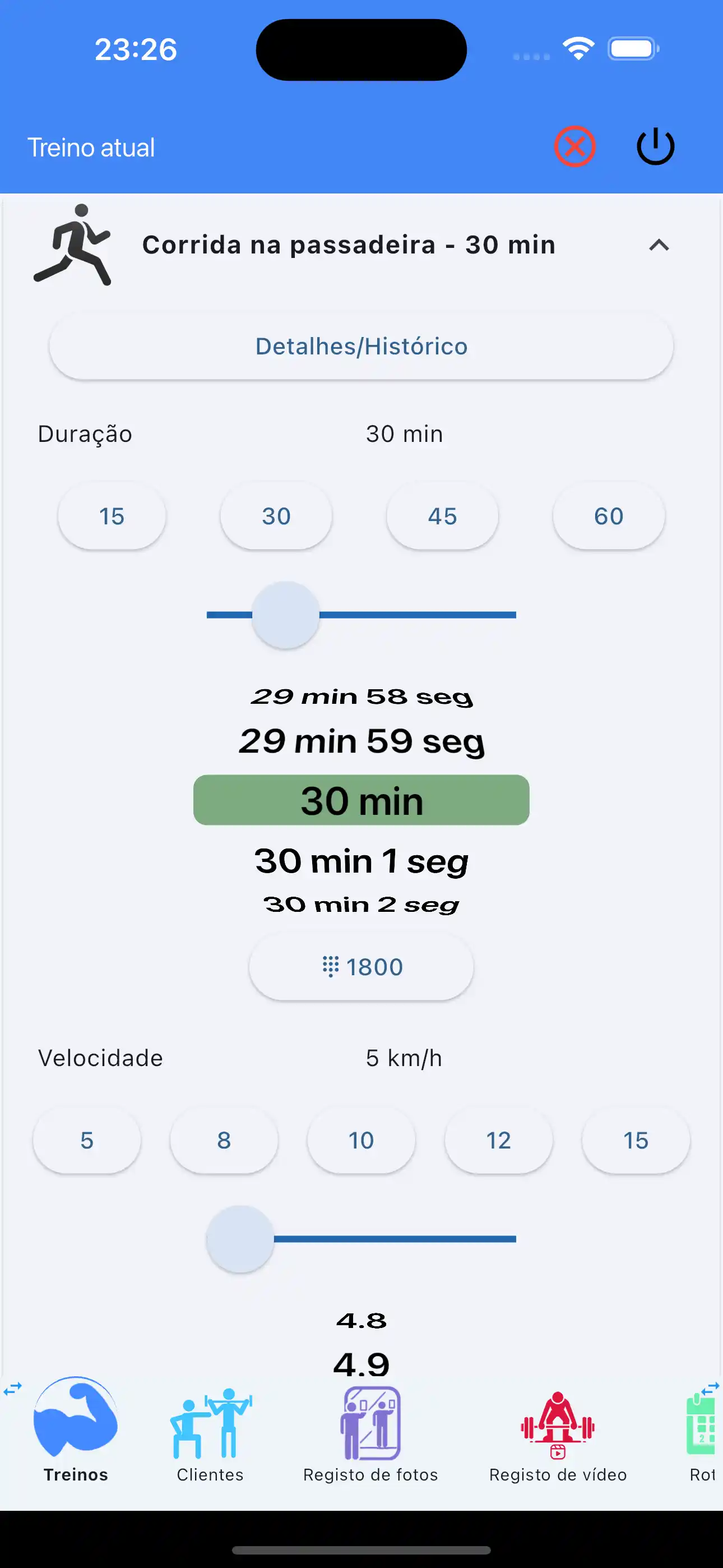 Telefono per il monitoraggio dell'endurance cardio