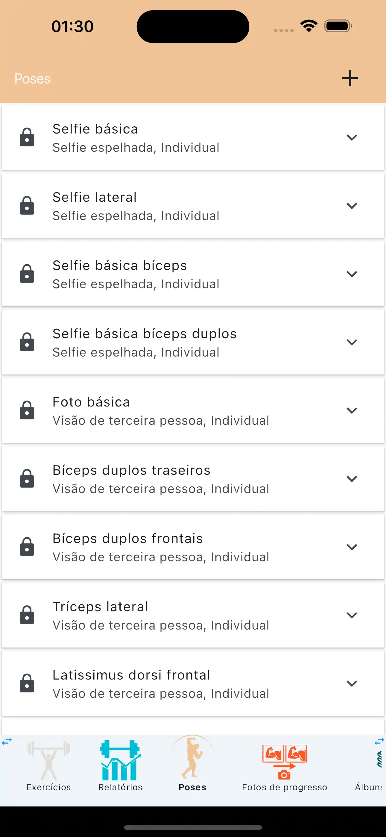 Crea pose predefinite