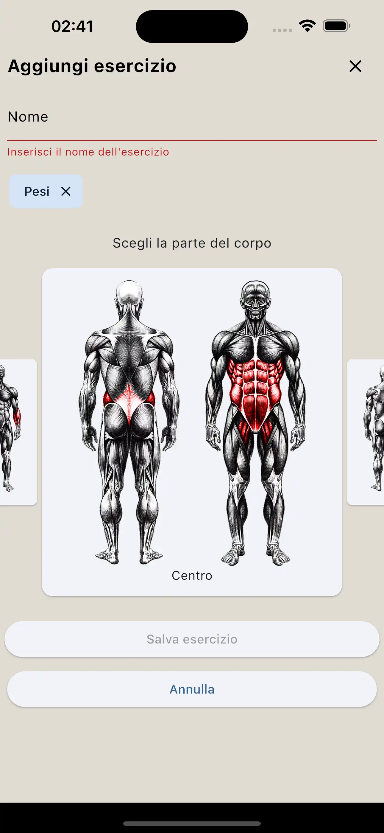 Creazione esercizio telefono