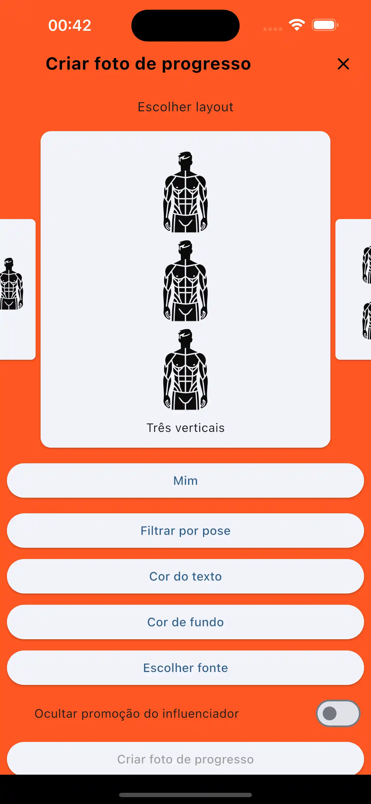 Foto del progresso tre verticale