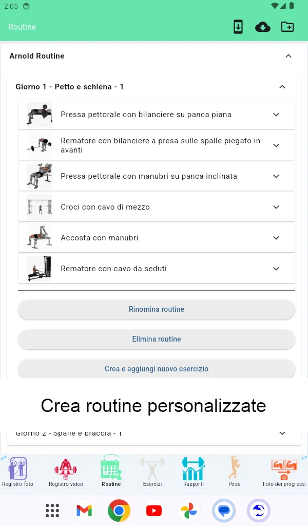 Schermata tablet Android