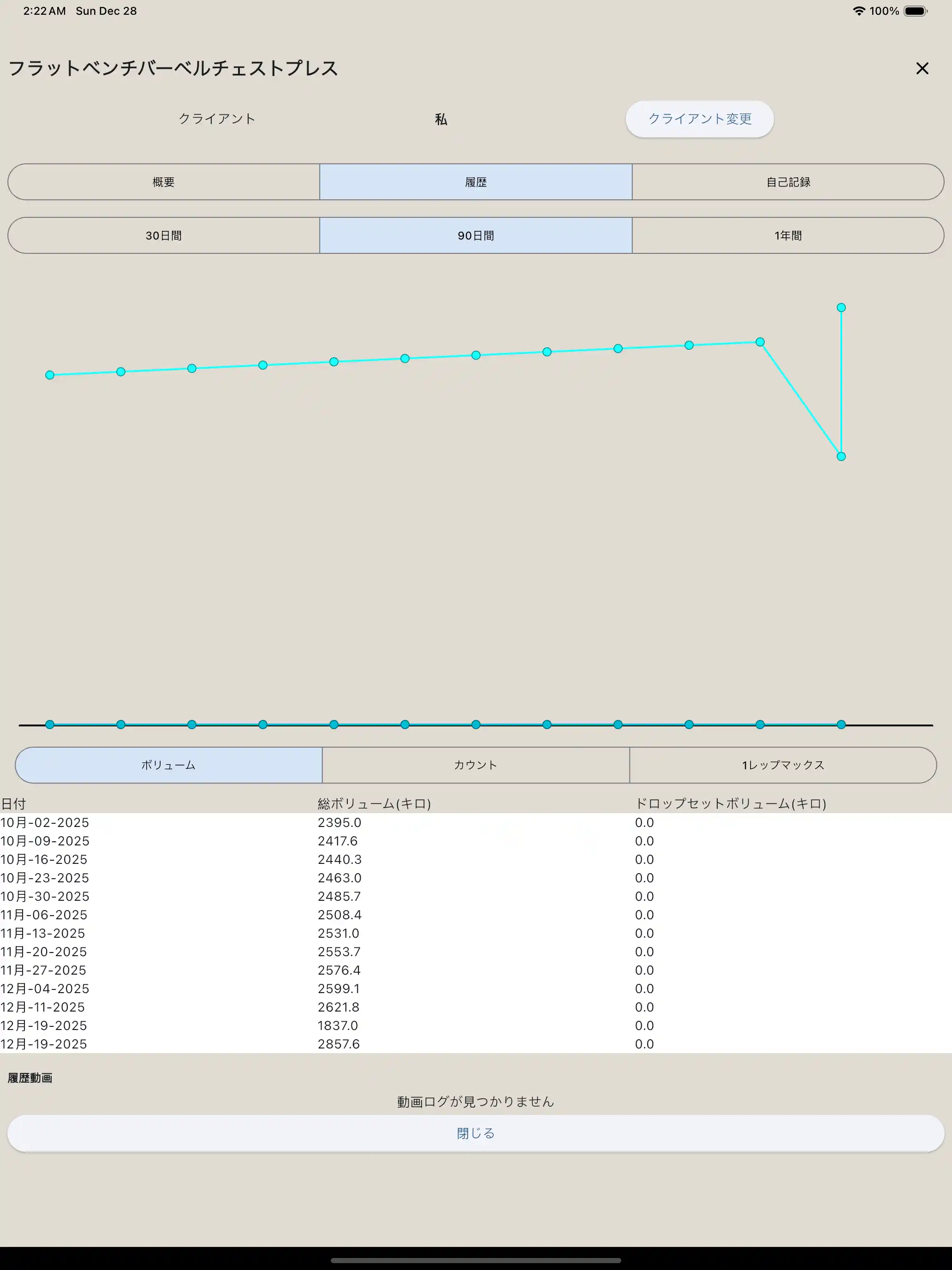 運動報告タブレット