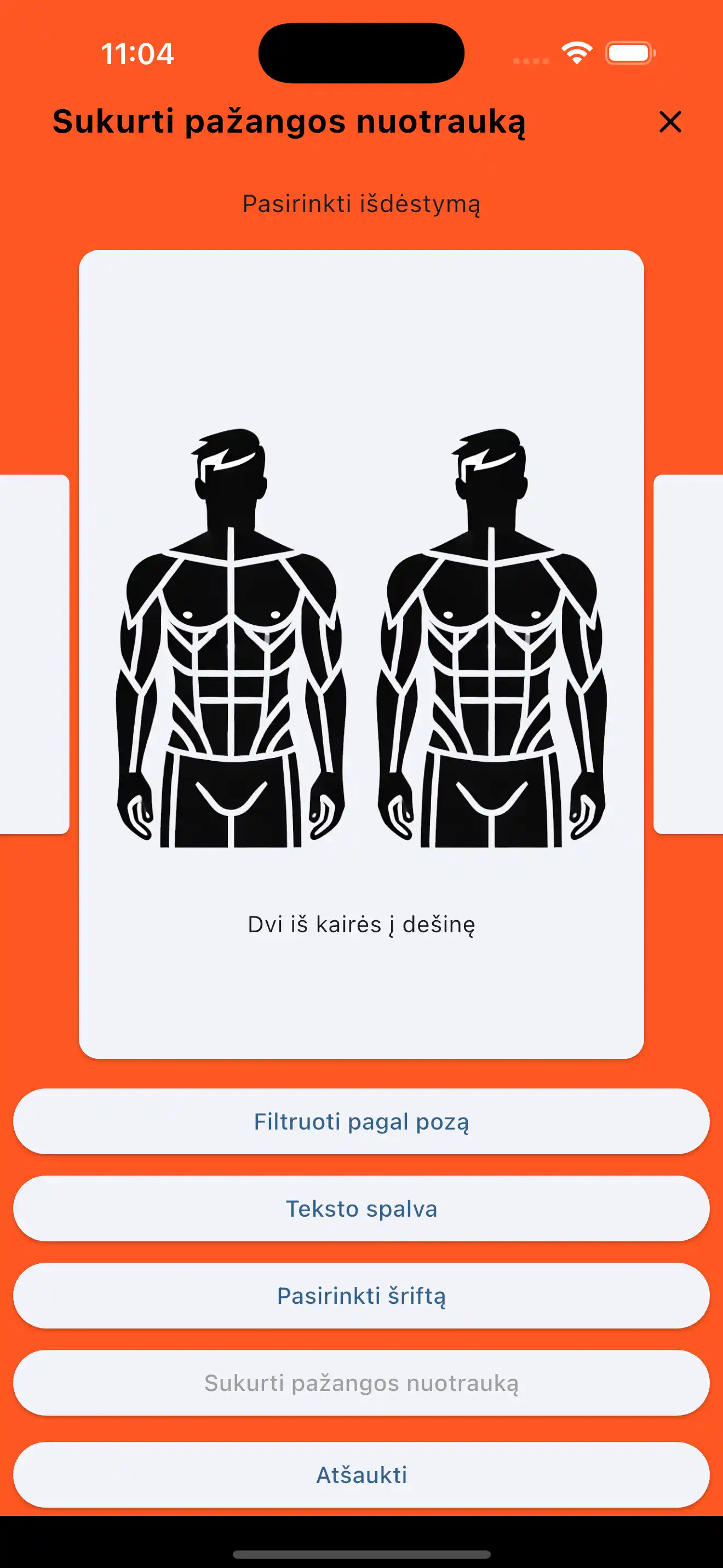 Sukurti pažangos nuotraukas