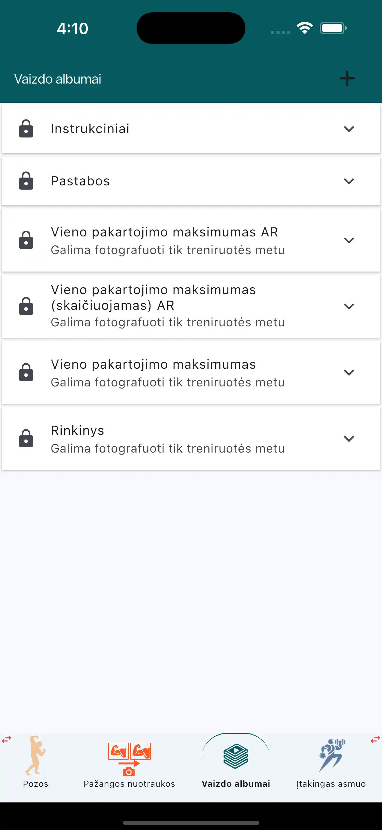 Sukurkite savo vaizdo įrašų albumus