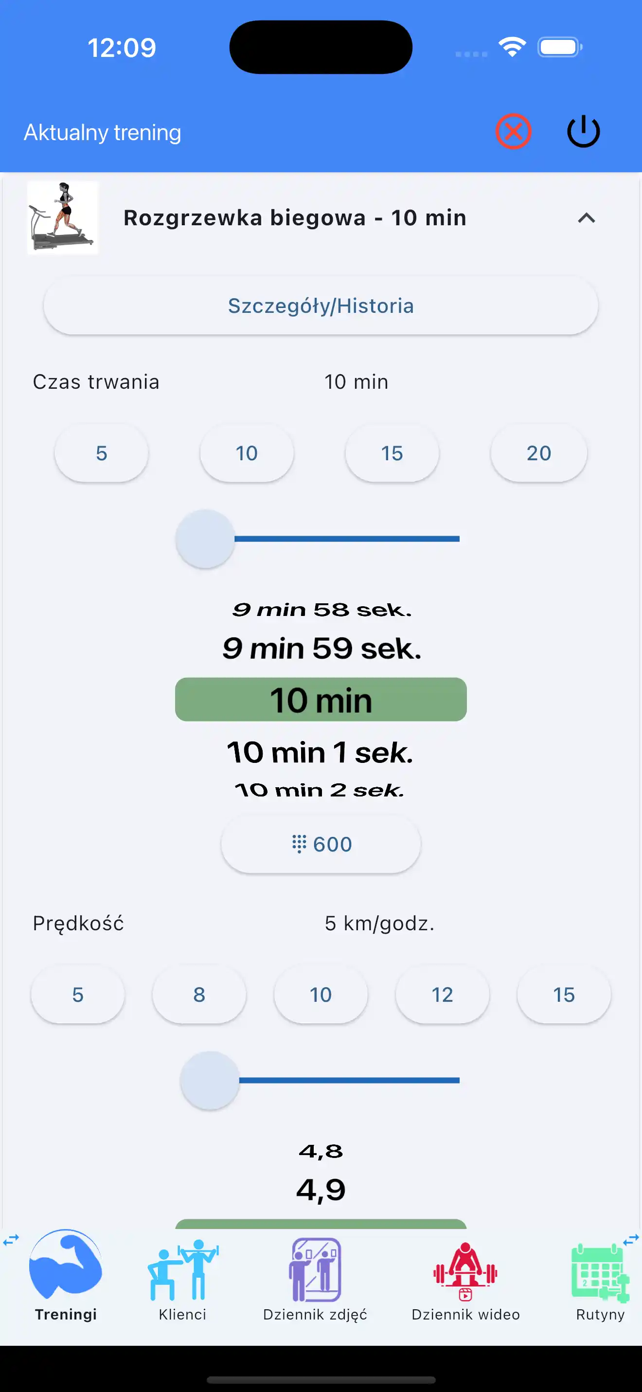 Śledzenie cardio wytrzymałościowego na telefon