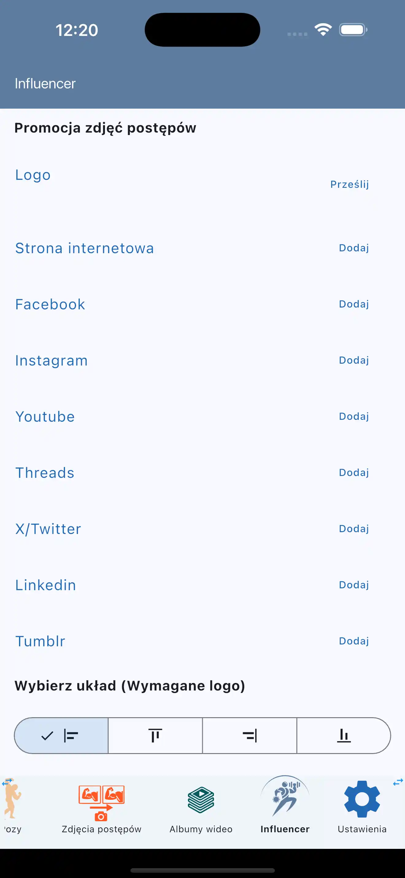 Promocja Influencera Fitness