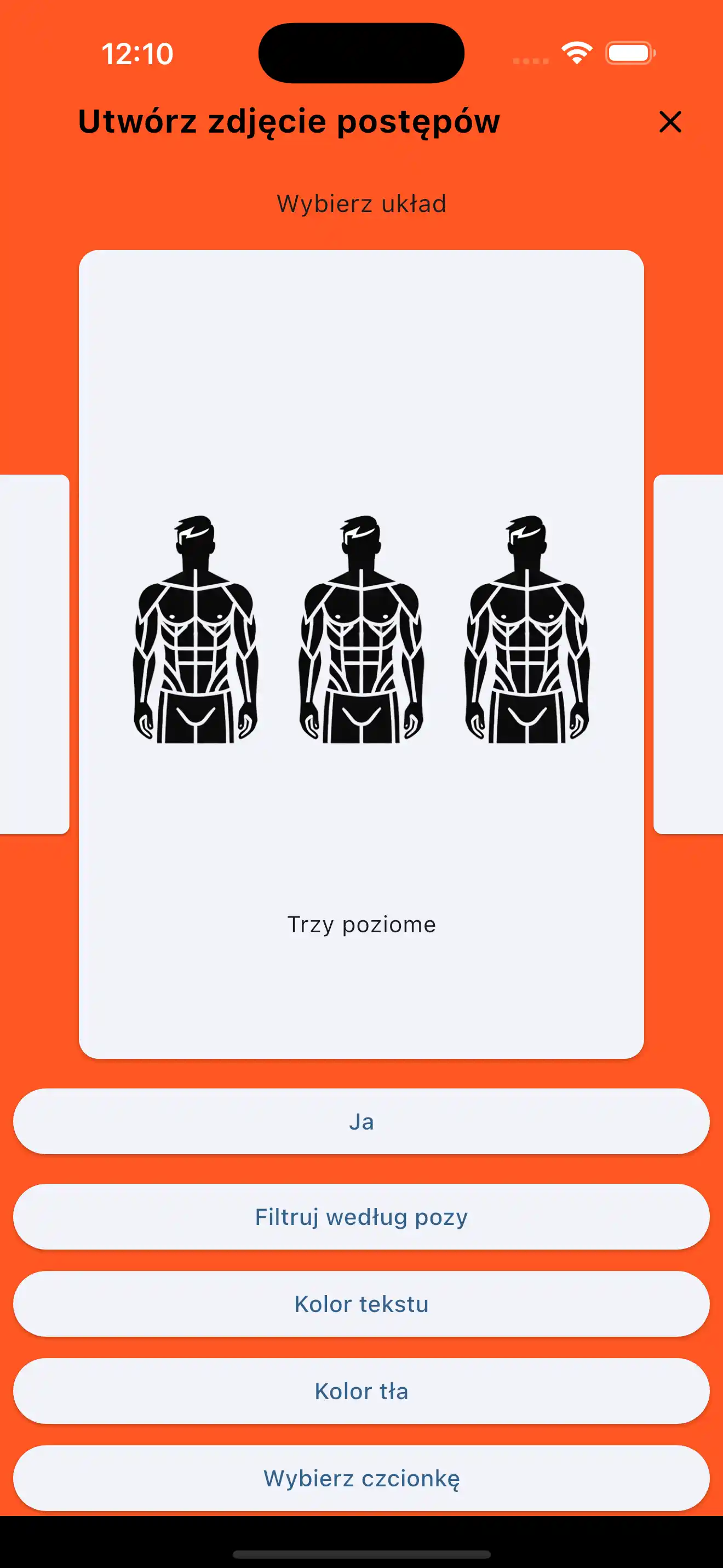 Zdjęcie z postępów potrójne poziome