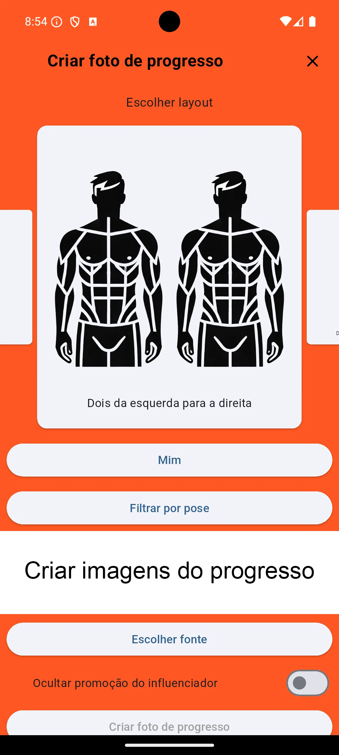 Captura de tela do Android