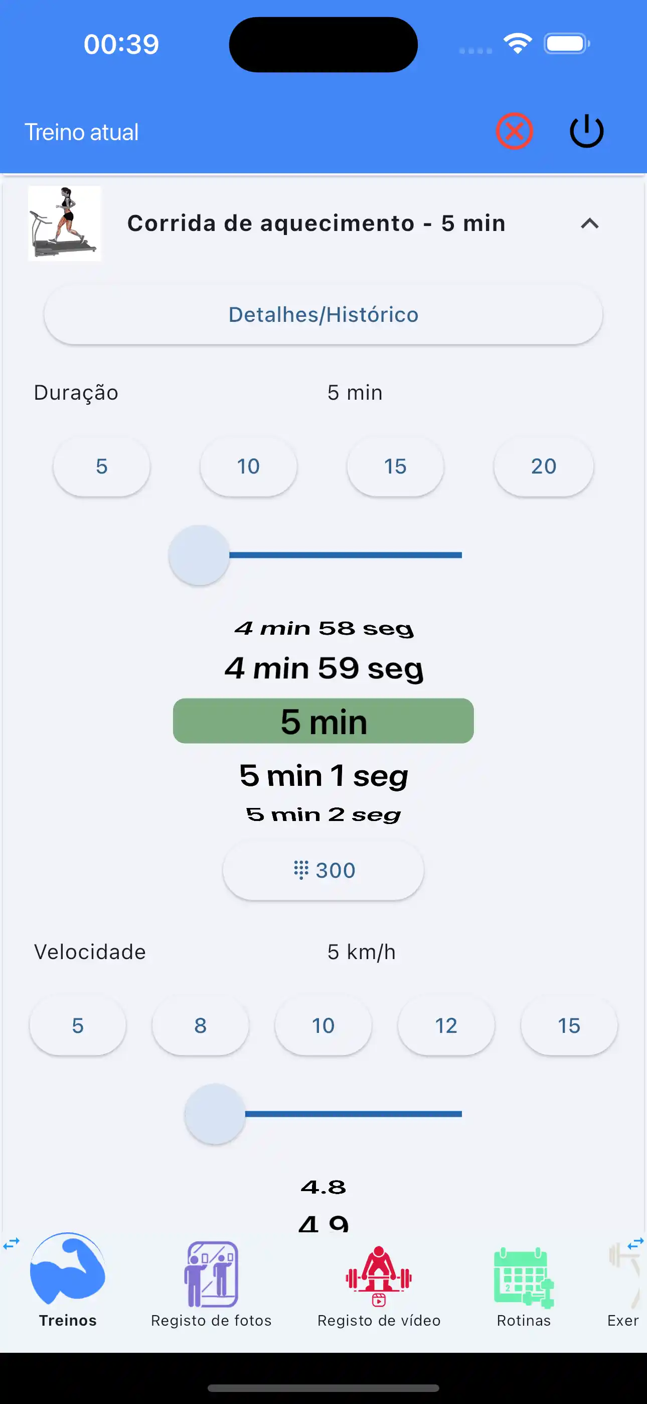 Aquecimento de rastreamento cardiovascular no celular