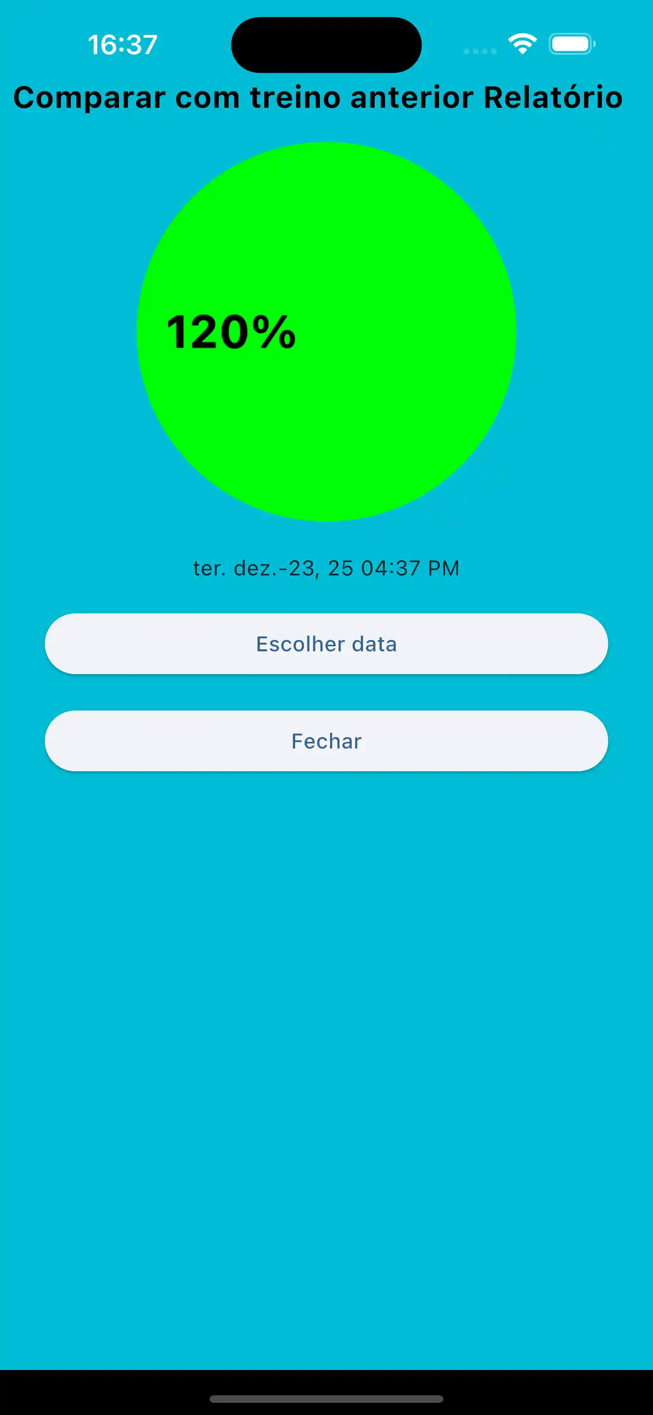 Comparar Apenas Repetições Anteriores